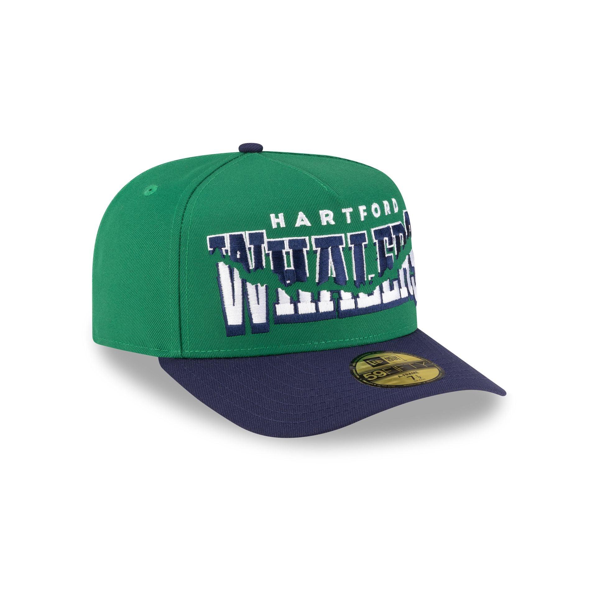 Hartford Whalers Snapped Wordmark 59FIFTY A-Frame Fitted Hat Male Product Image