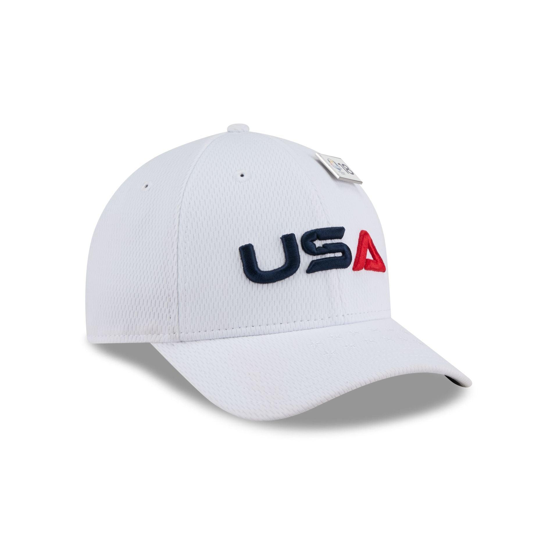 2025 Ryder Cup Team USA White 9FORTY M-Crown Snapback Hat Male Product Image