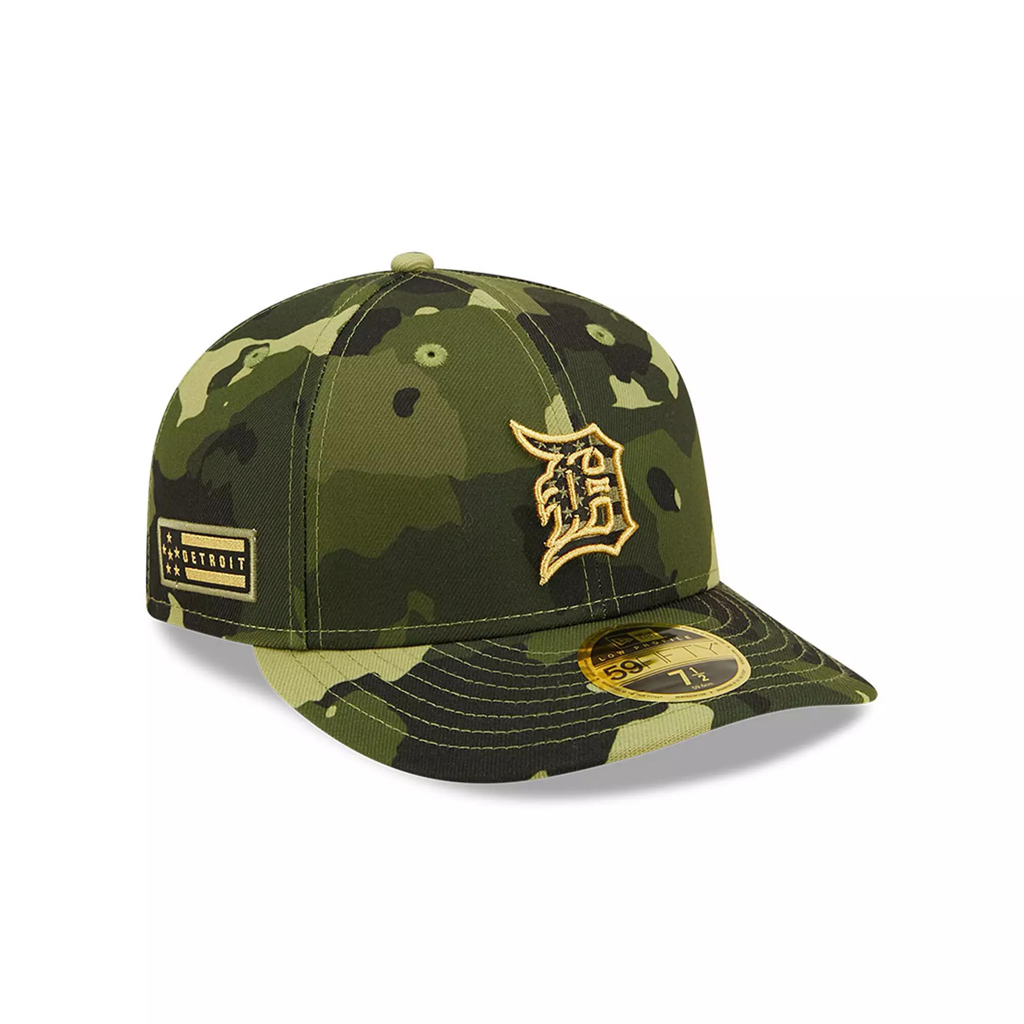 Men's New Era Camo Detroit Tigers 2022 Armed Forces Day On-Field Low Profile 59FIFTY, Size: 7, Green Product Image
