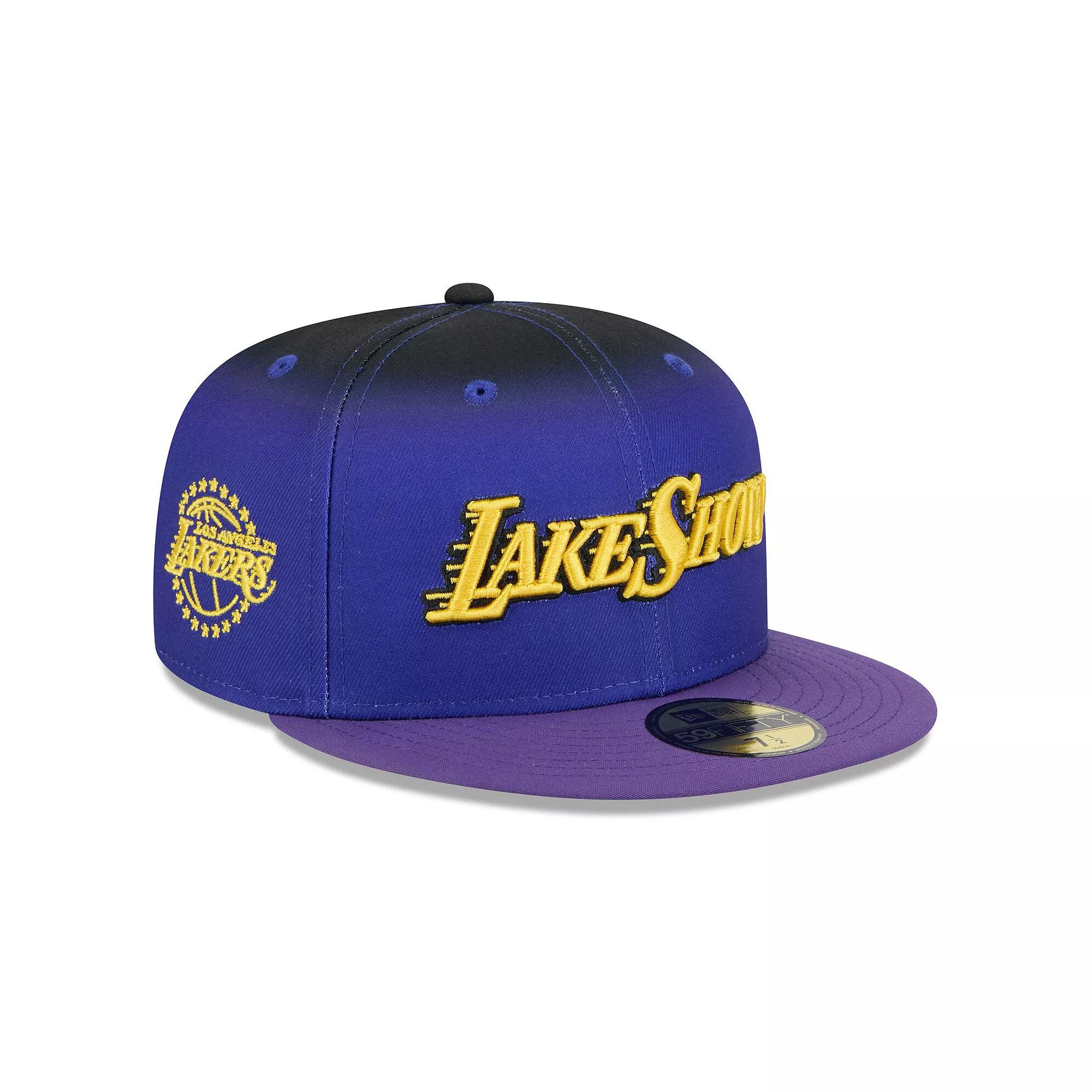 Men's New Era  Purple Los Angeles Lakers 2024/25 City Edition 59FIFTY Fitted Hat, Size: 7 3/4 Product Image
