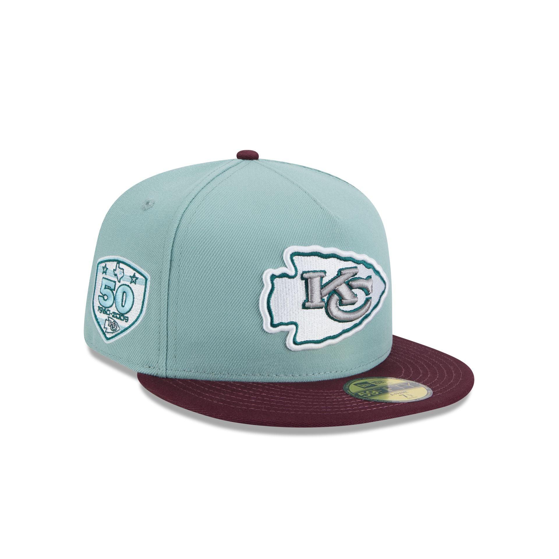 Kansas City Chiefs Beach Kiss Blue 59FIFTY A-Frame Fitted Hat Male Product Image