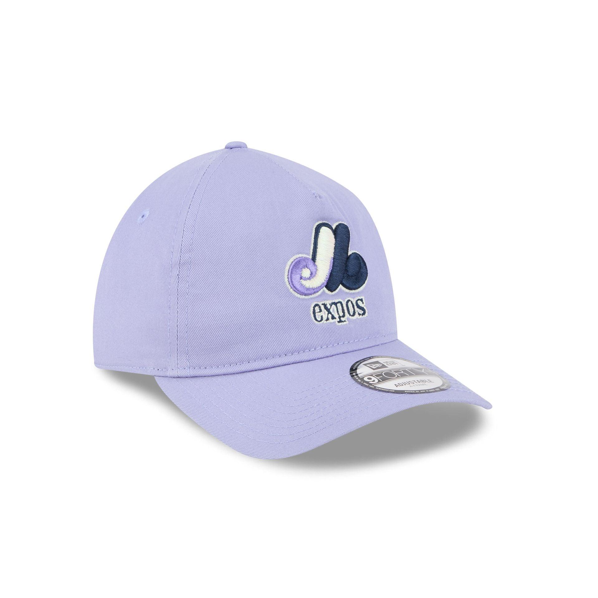 Montreal Expos Lavender 9TWENTY A-Frame Adjustable Hat Male Product Image