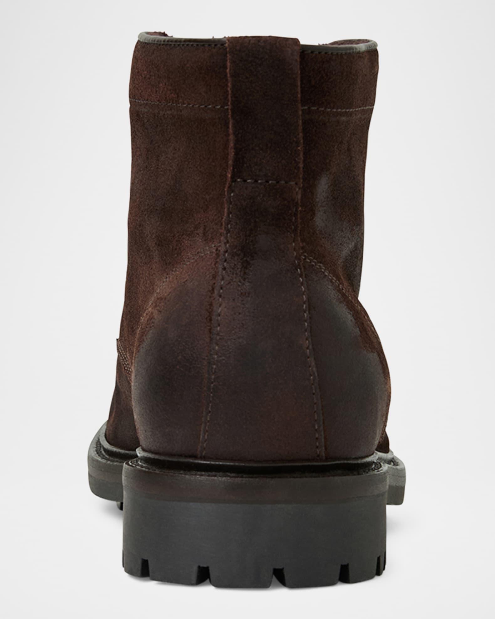 Men's Scotty Faux Fur-Lined Leather Lace-Up Boots Product Image