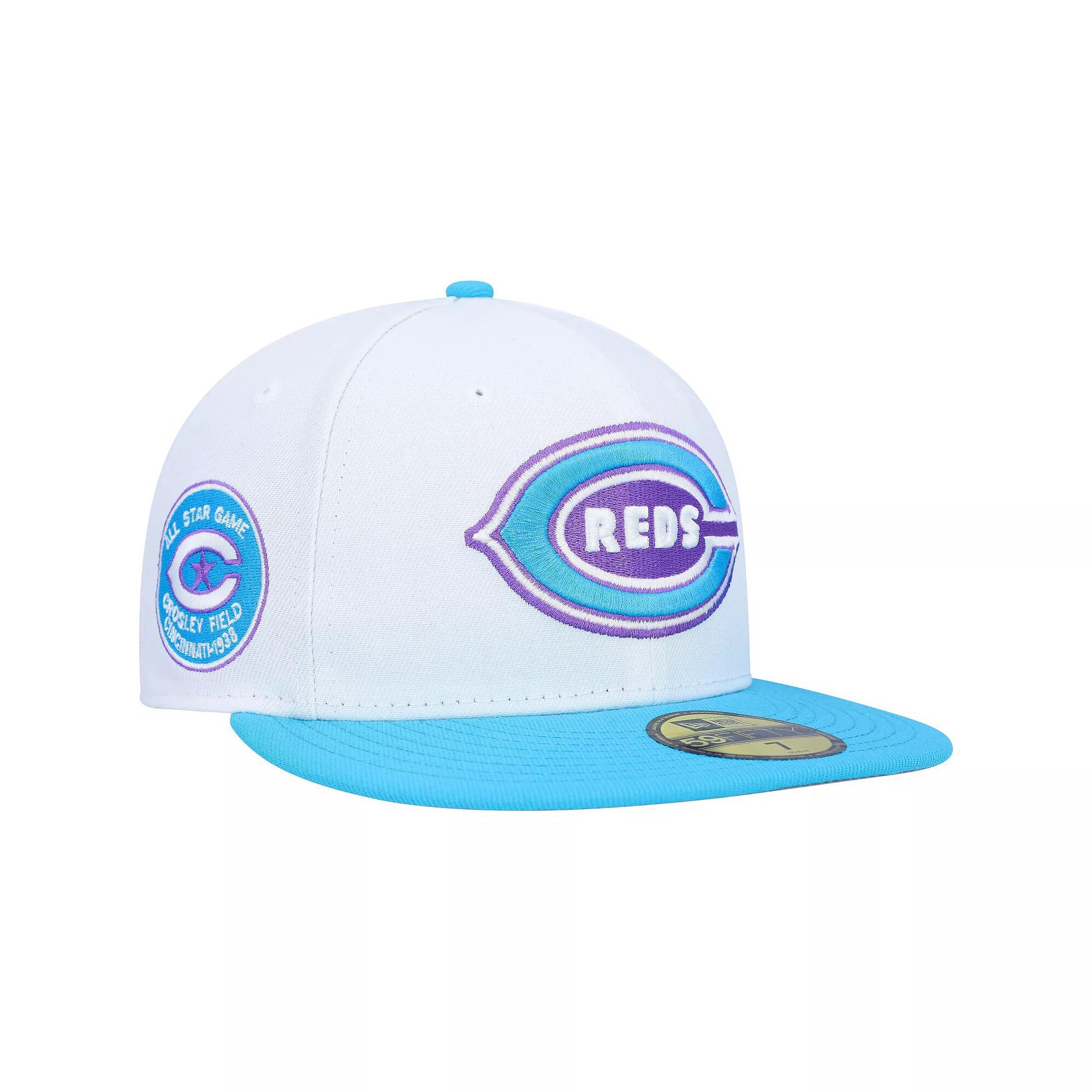 Men's New Era White Cincinnati Reds 1938 MLB All-Star Game Vice 59FIFTY Fitted Hat,  Product Image