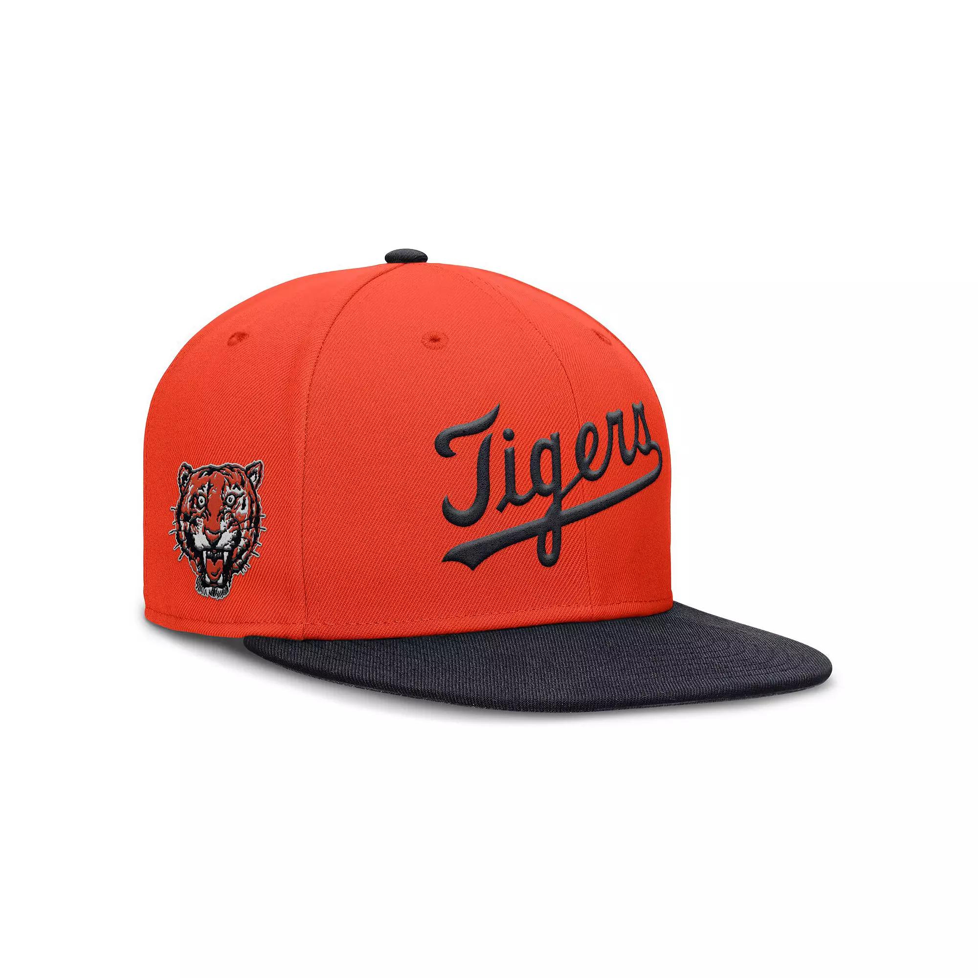 Men's Nike Orange Detroit Tigers True Performance Fitted Hat,  Product Image