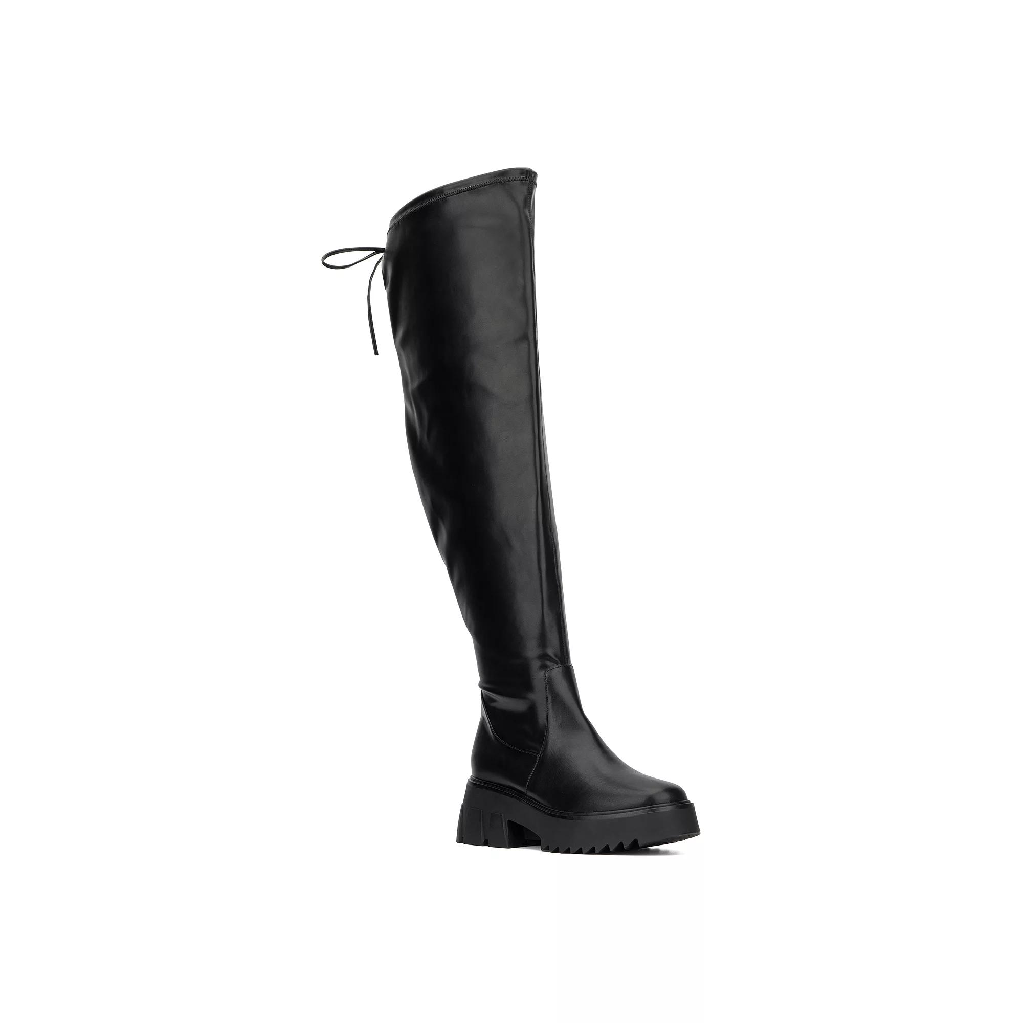 Fashion to Figure Nadine Women's Extra Wide Calf Thigh-High Boots, Size: 9 Wide, Ivory Product Image