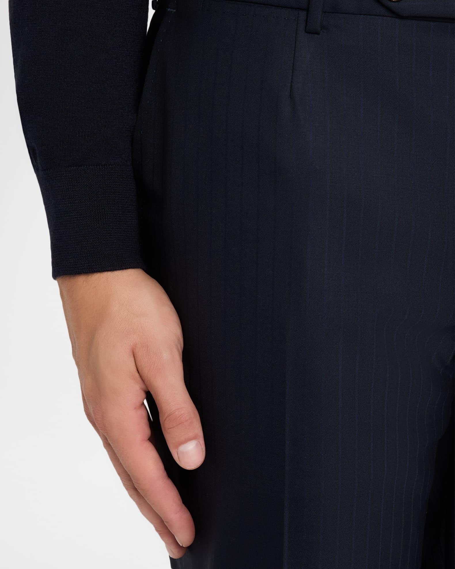 Men's Wool Tonal Stripe Two-Piece Suit Product Image