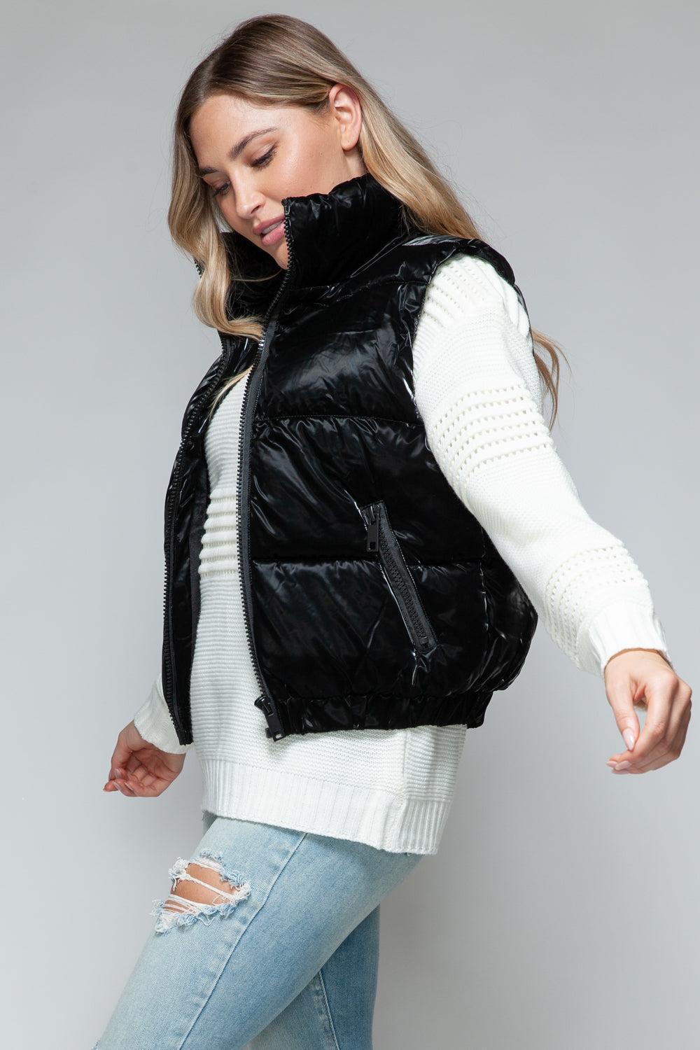 Snobbish Fine Fur Lining Quilted Vest Product Image