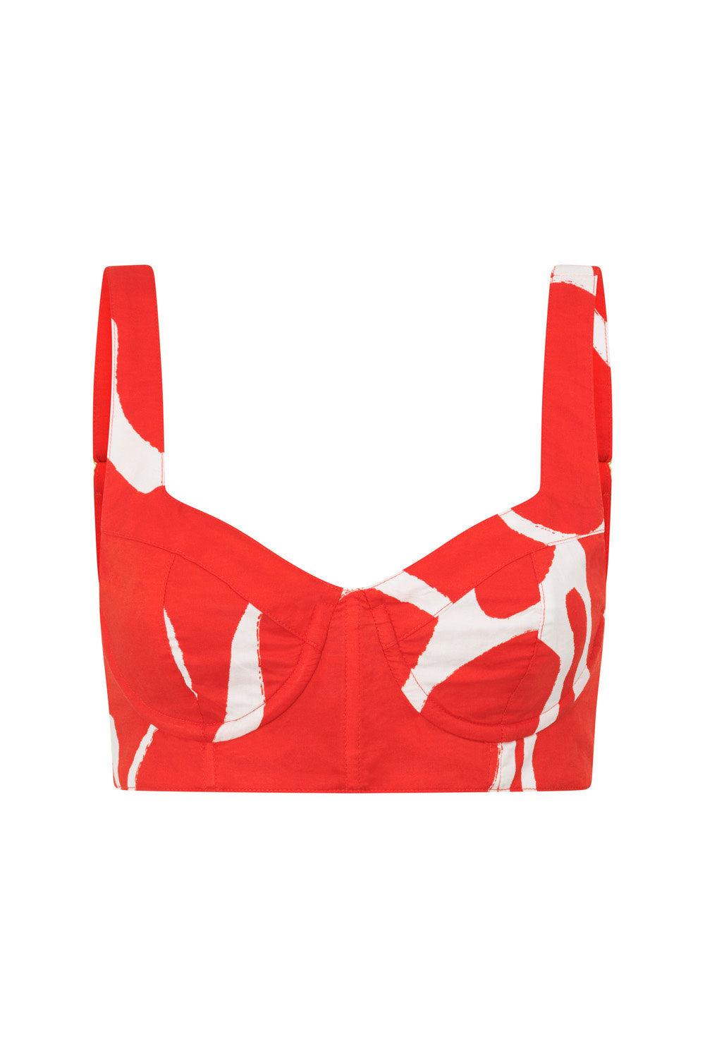 Dien Wrap Skirt - Evoke Red Product Image