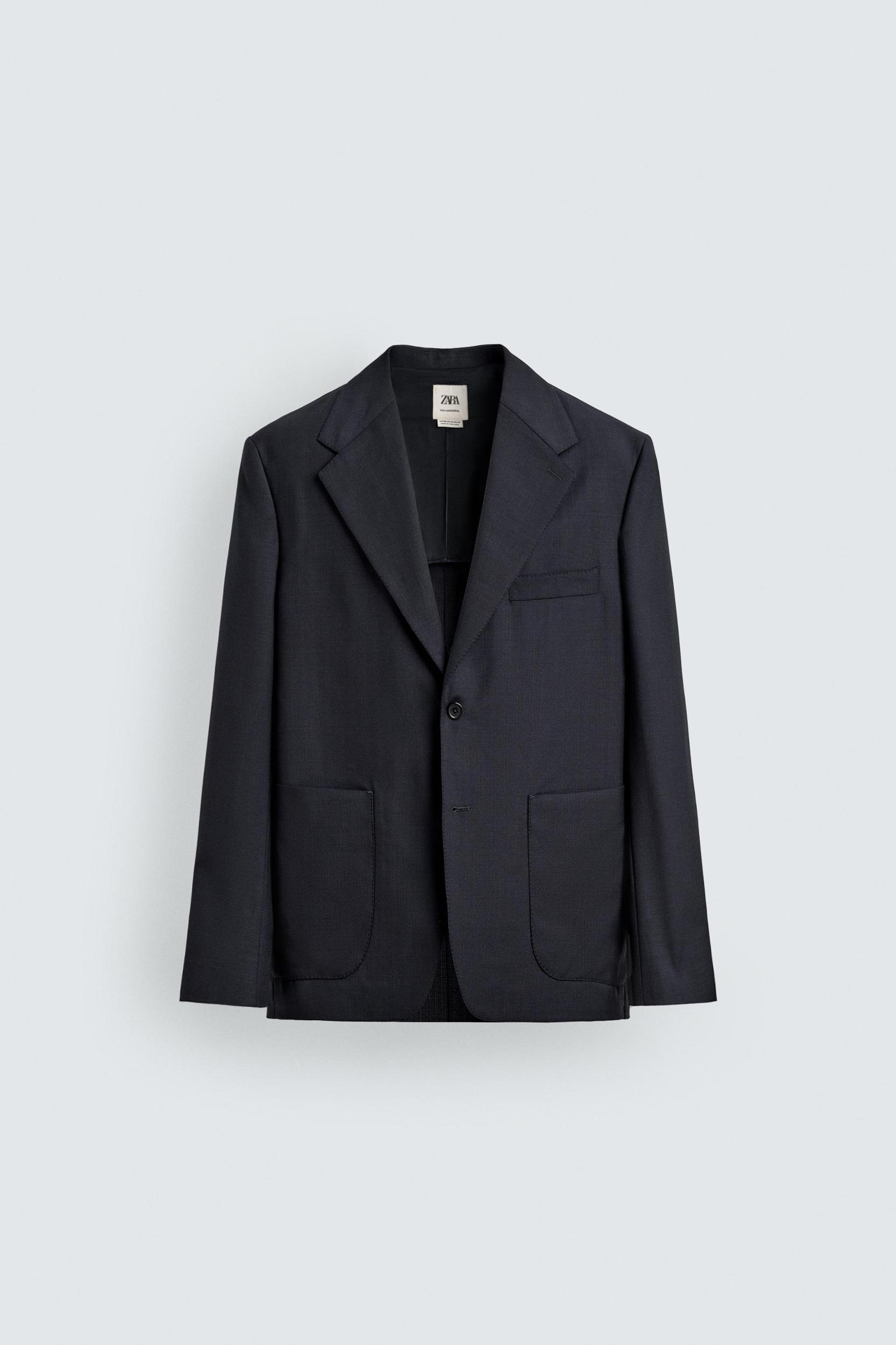 100% WOOL RELAXED FIT BLAZER Product Image