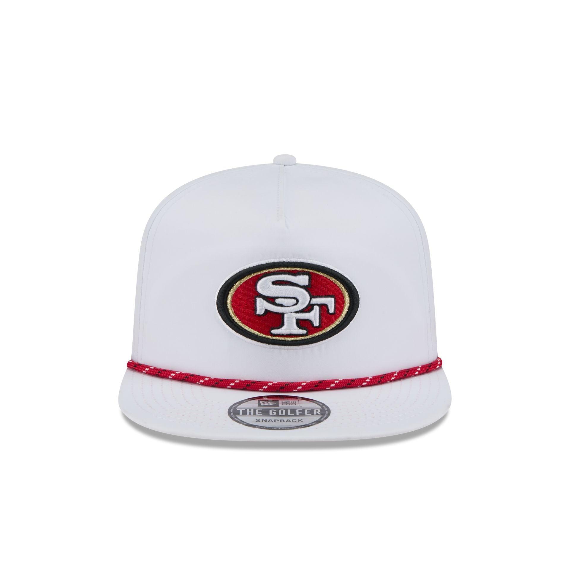 San Francisco 49ers Optic White Performance Rope Golfer Hat Male Product Image