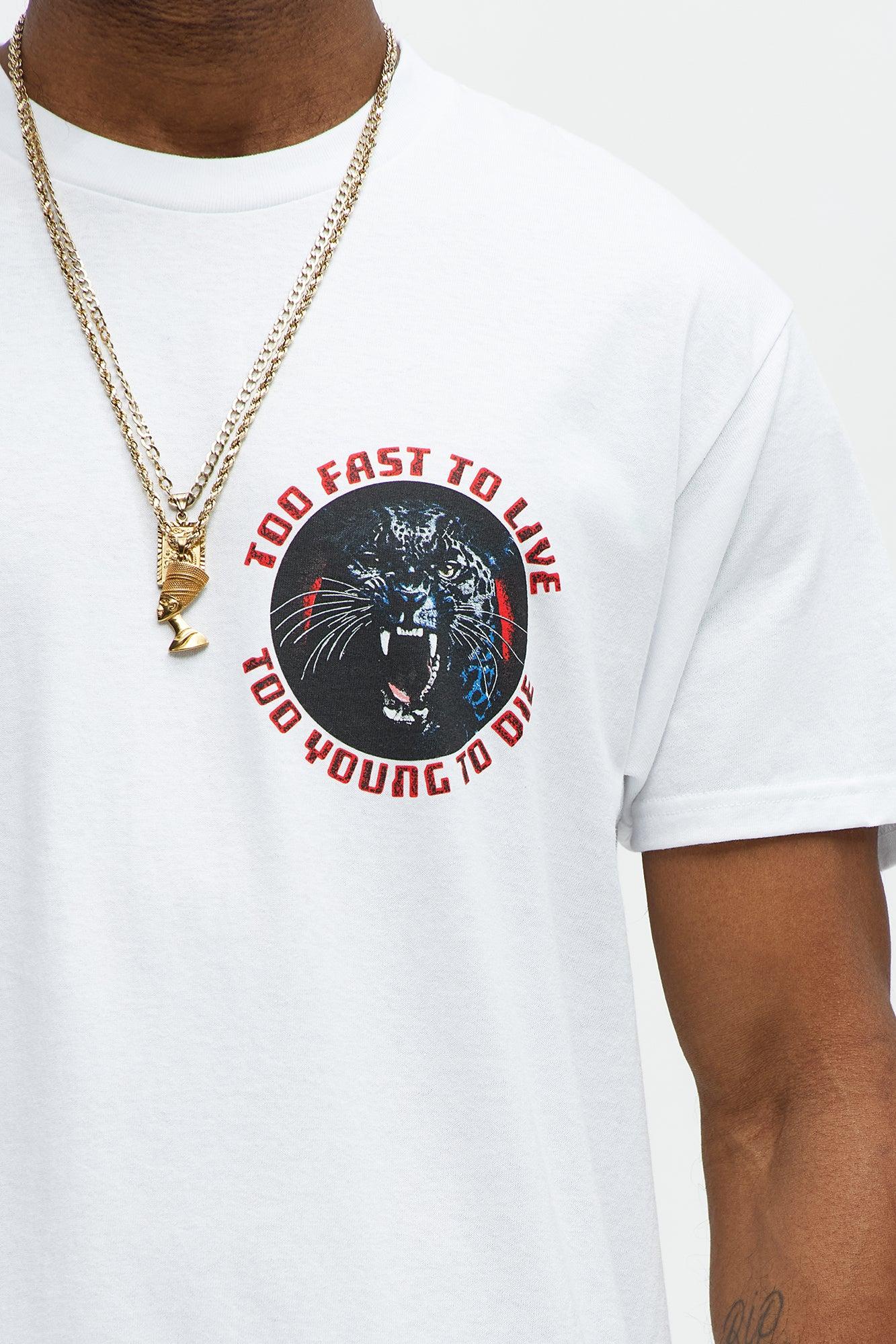 Too Fast To Live Short Sleeve Tee - White Product Image