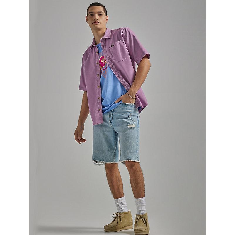 Mens Heritage Loose Fit Slouch Denim Shorts Product Image