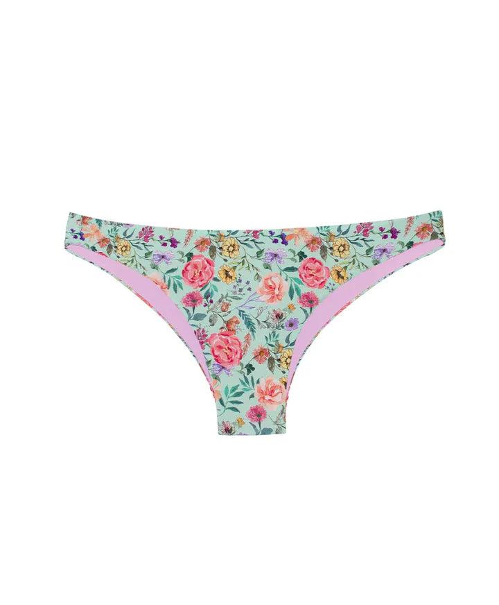 Amanda Stanton x PQ Sprout Reversible Basic Ruched Bottoms FINAL SALE Product Image