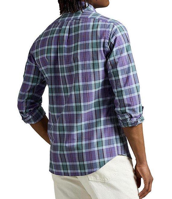 Polo Ralph Lauren Classic Fit Multi Plaid Oxford Long Sleeve Woven Shirt Product Image