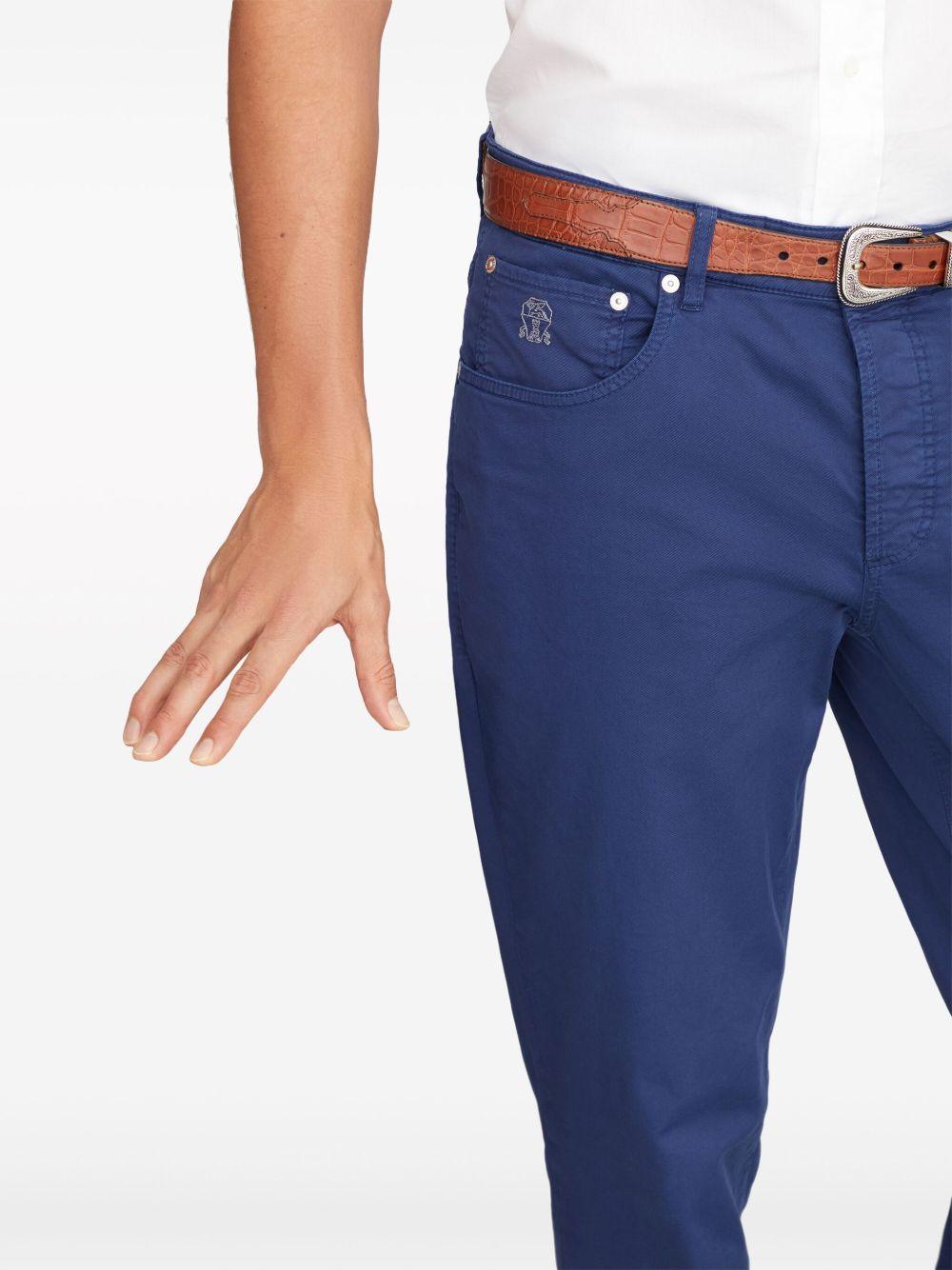 logo-embroidered chino trousers Product Image