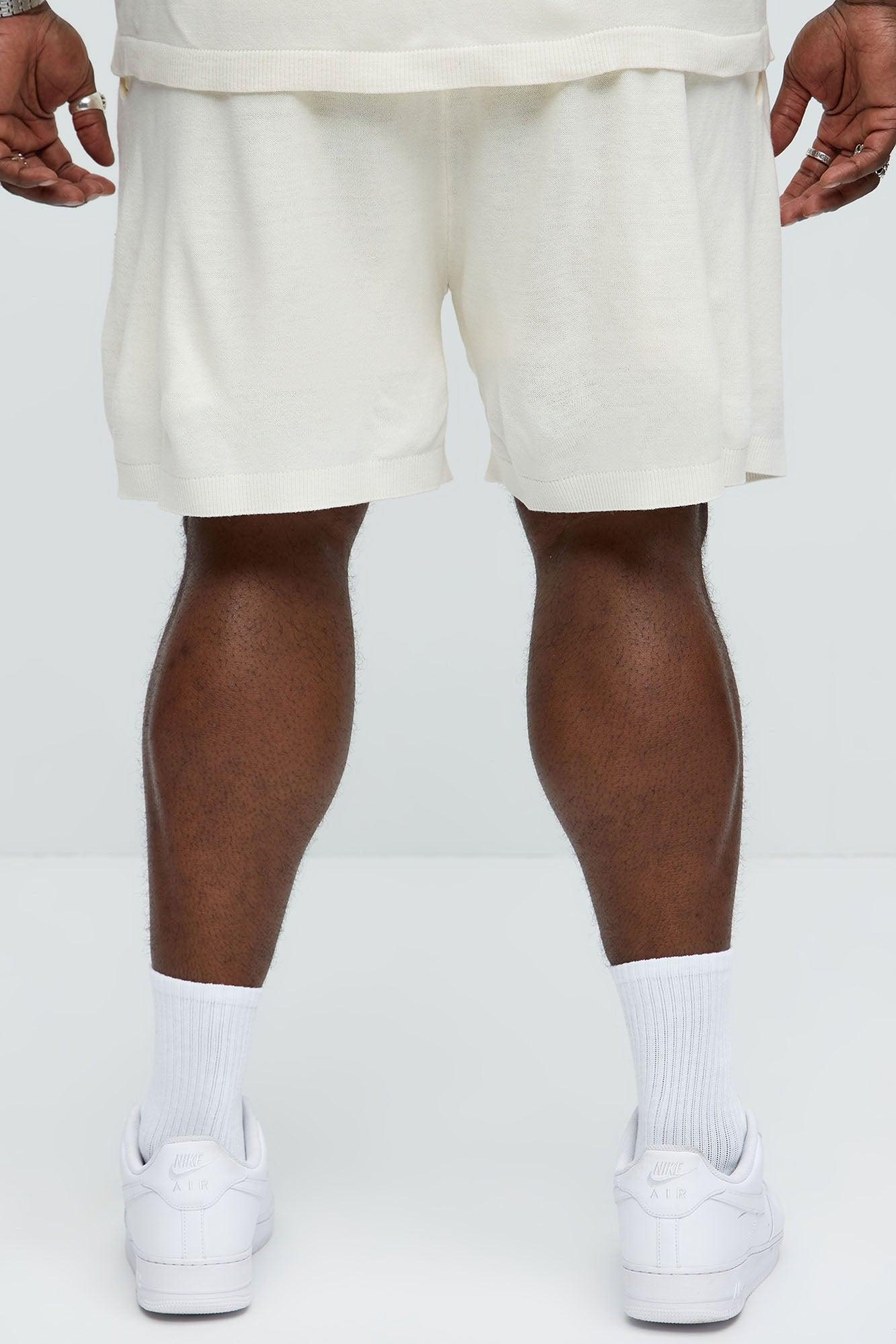Ashton Knitted Shorts - Cream Product Image