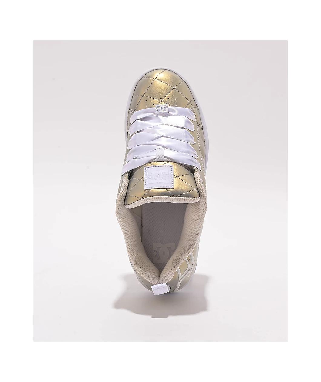 DC Court Graffik SE Light Gold Skate Shoes Product Image