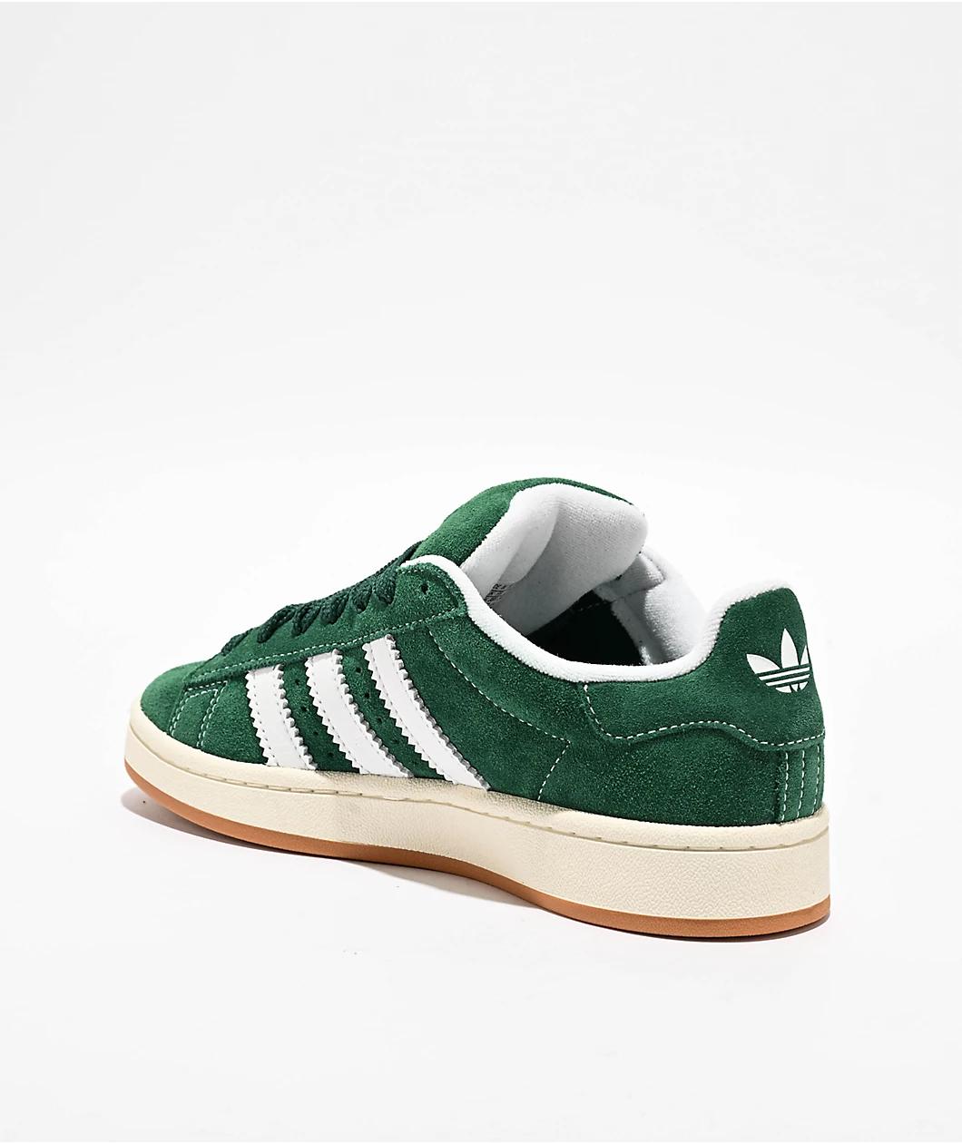 adidas Originals Campus 00s Dark Green & Cloud White Shoes Product Image
