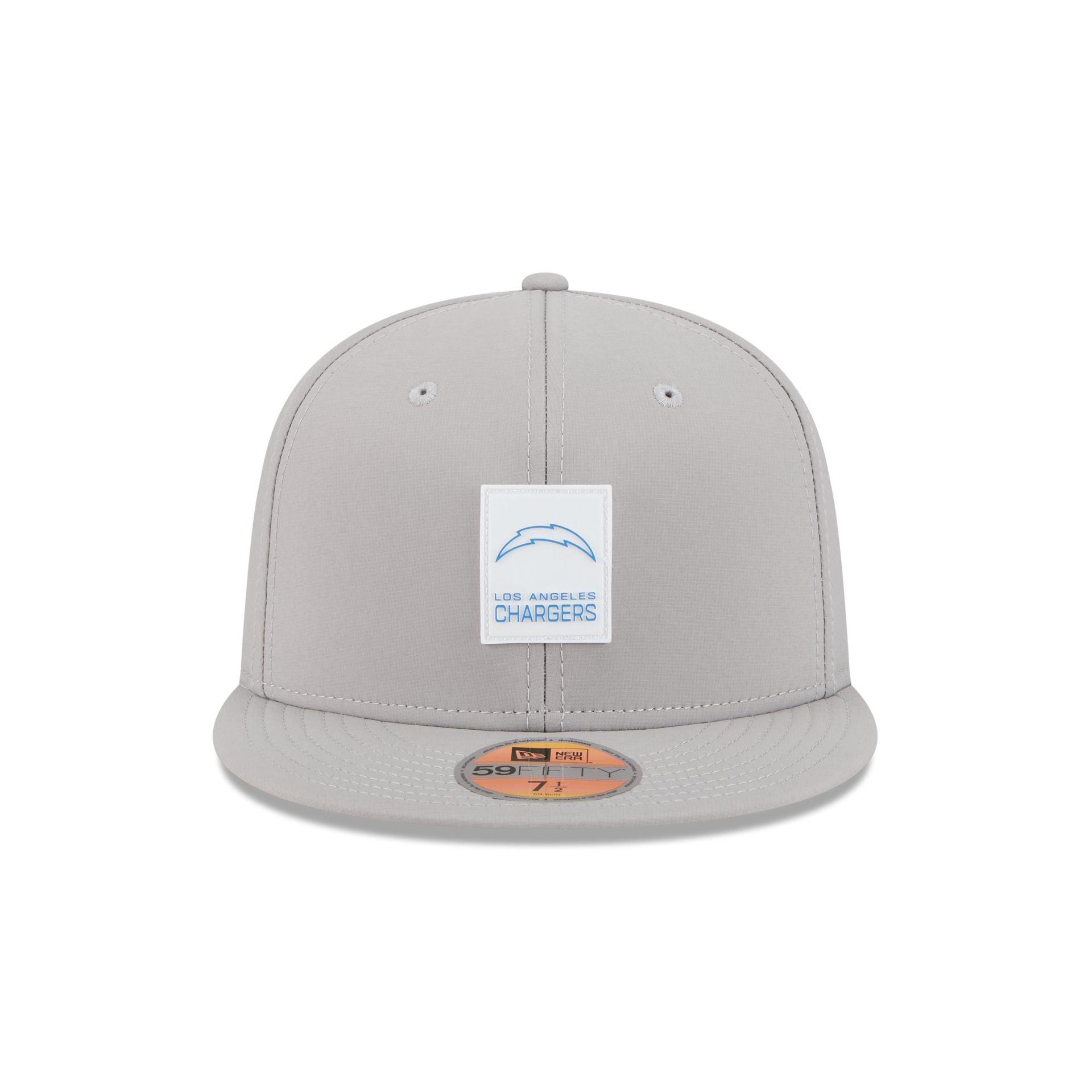 Los Angeles Chargers 2025 Sideline Hot Weather Gray 59FIFTY Fitted Hat Male Product Image