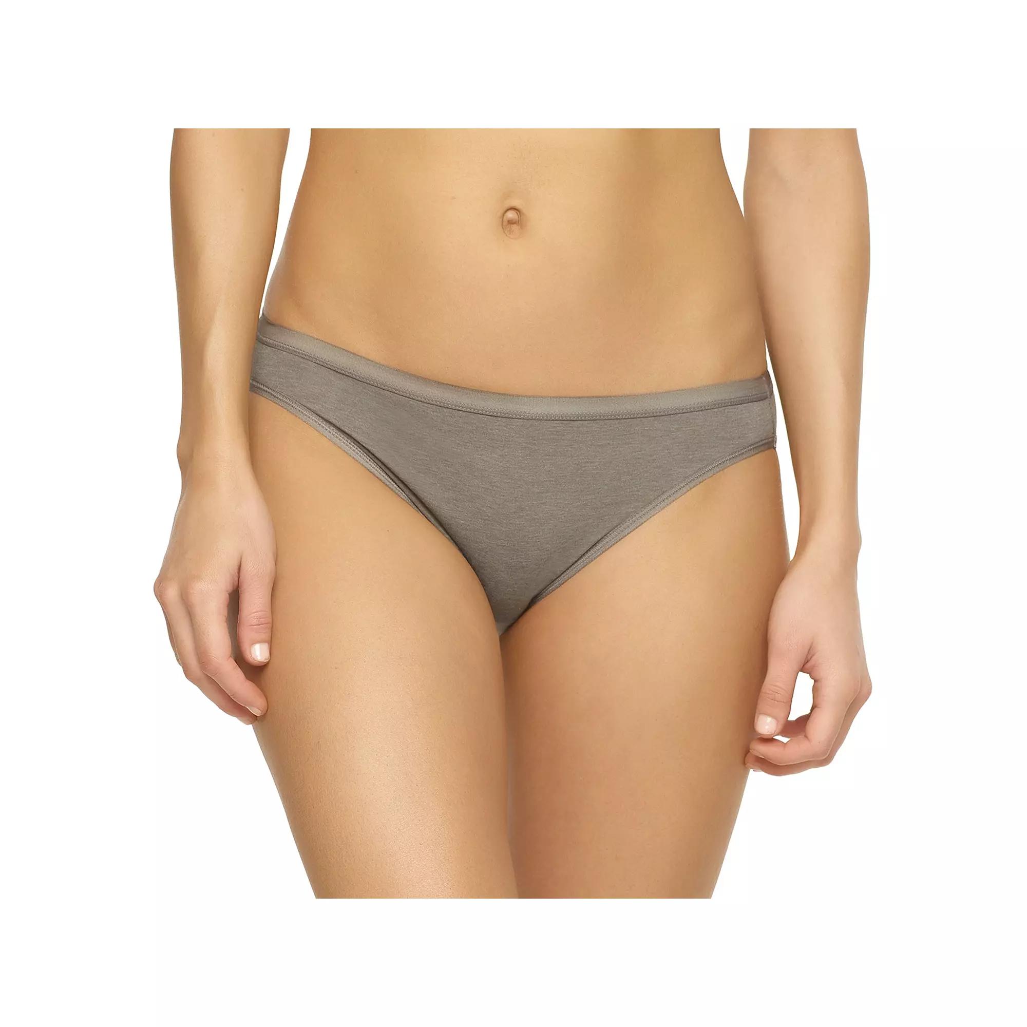 Women's Jezebel Cotton Bikini Panty 630121, Size: XS, Grey Product Image