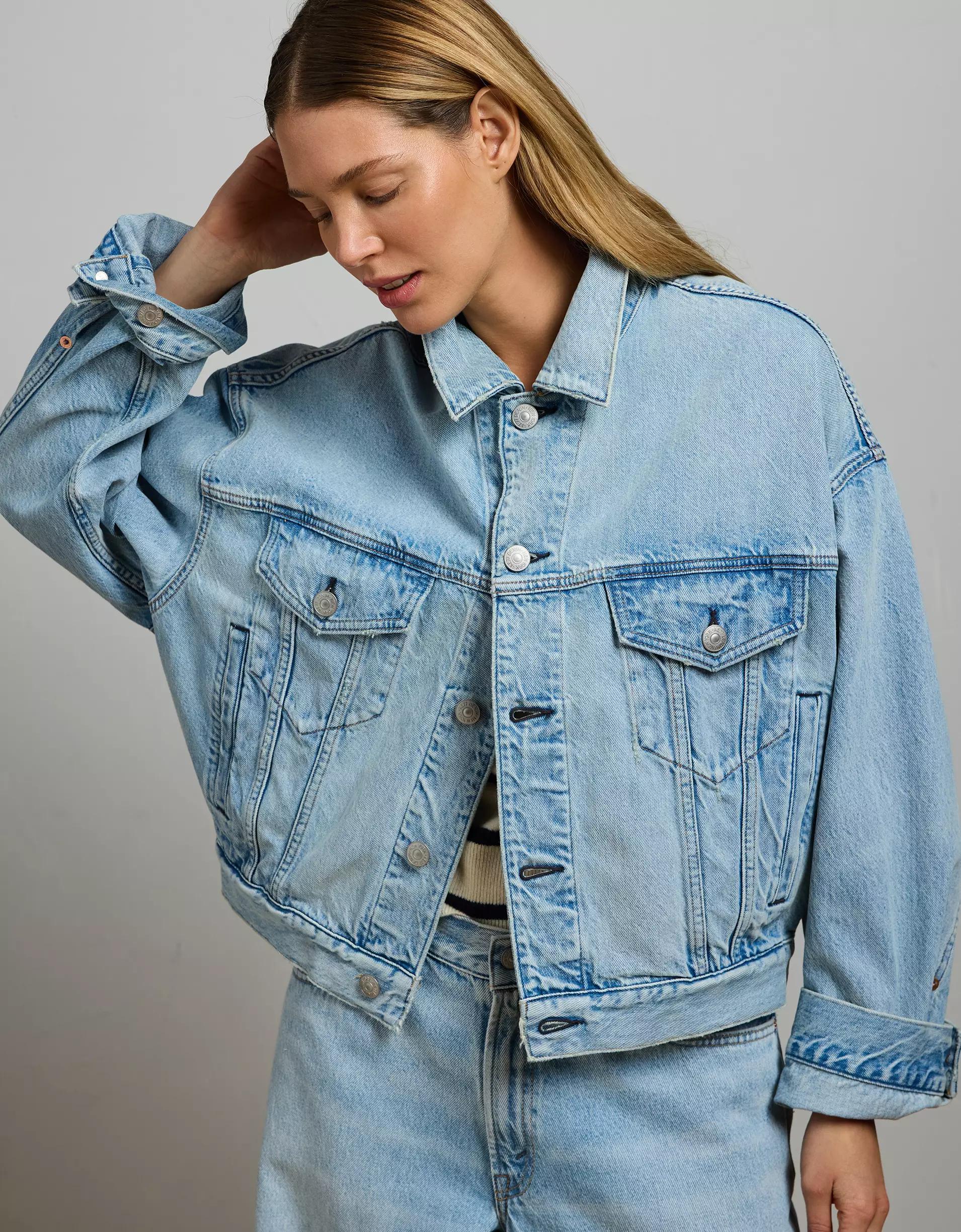 AE77 Premium Oversized Denim Jacket Product Image