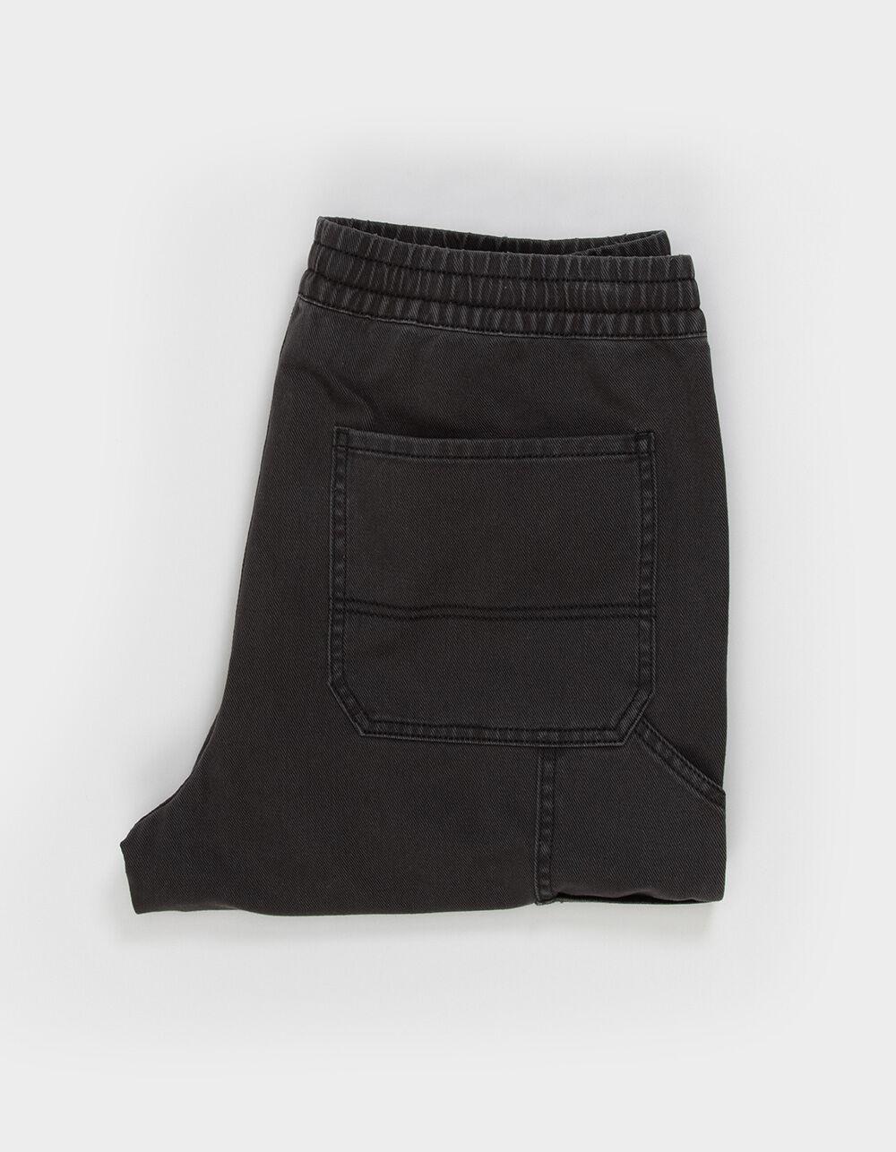 RSQ Mens Straight Fit Pull On Carpenter Pants - BLACK Product Image