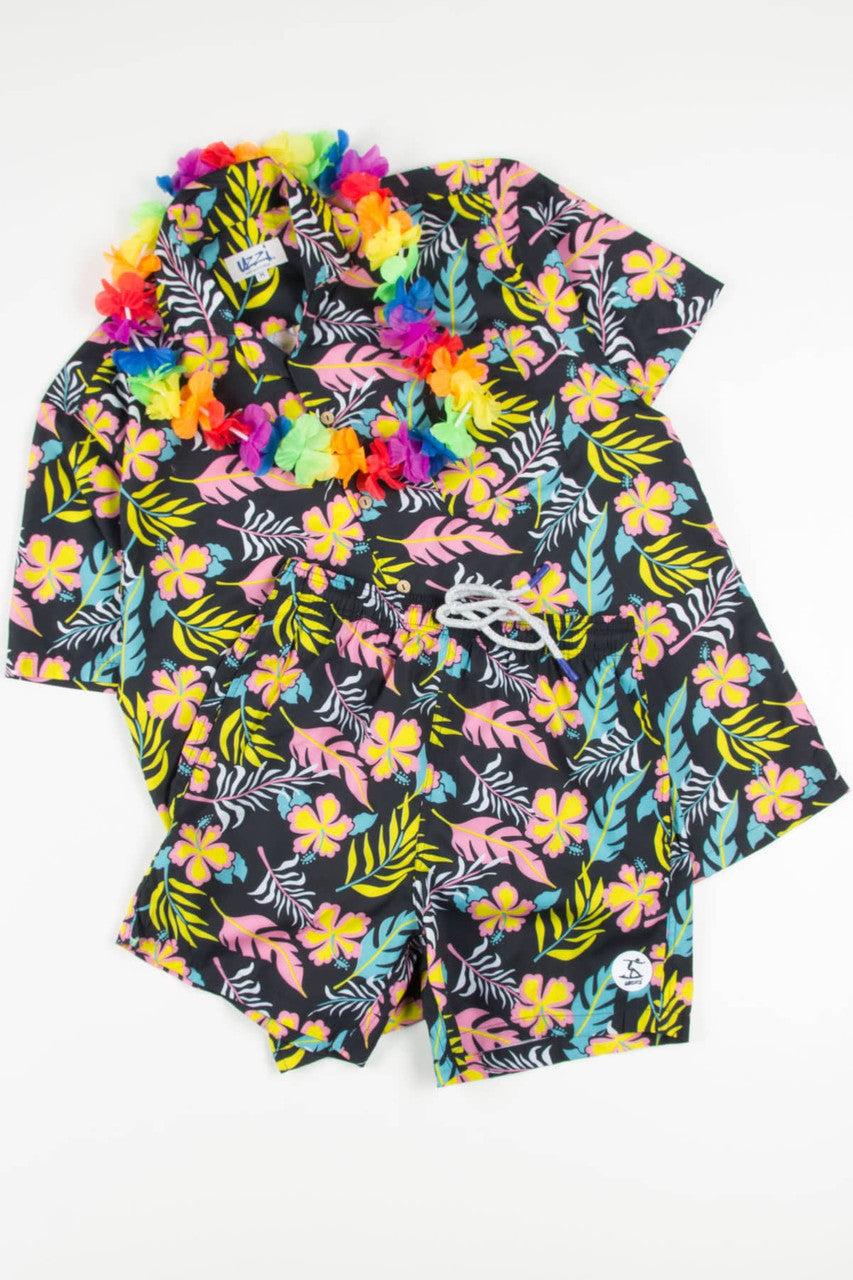 Black Miami Night Swim Shorts Product Image