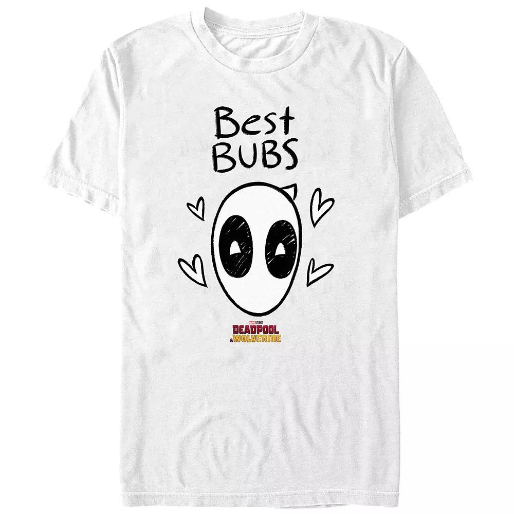 Men's Deadpool And Wolverine Best Bubs Doodle Graphic Tee,  Product Image