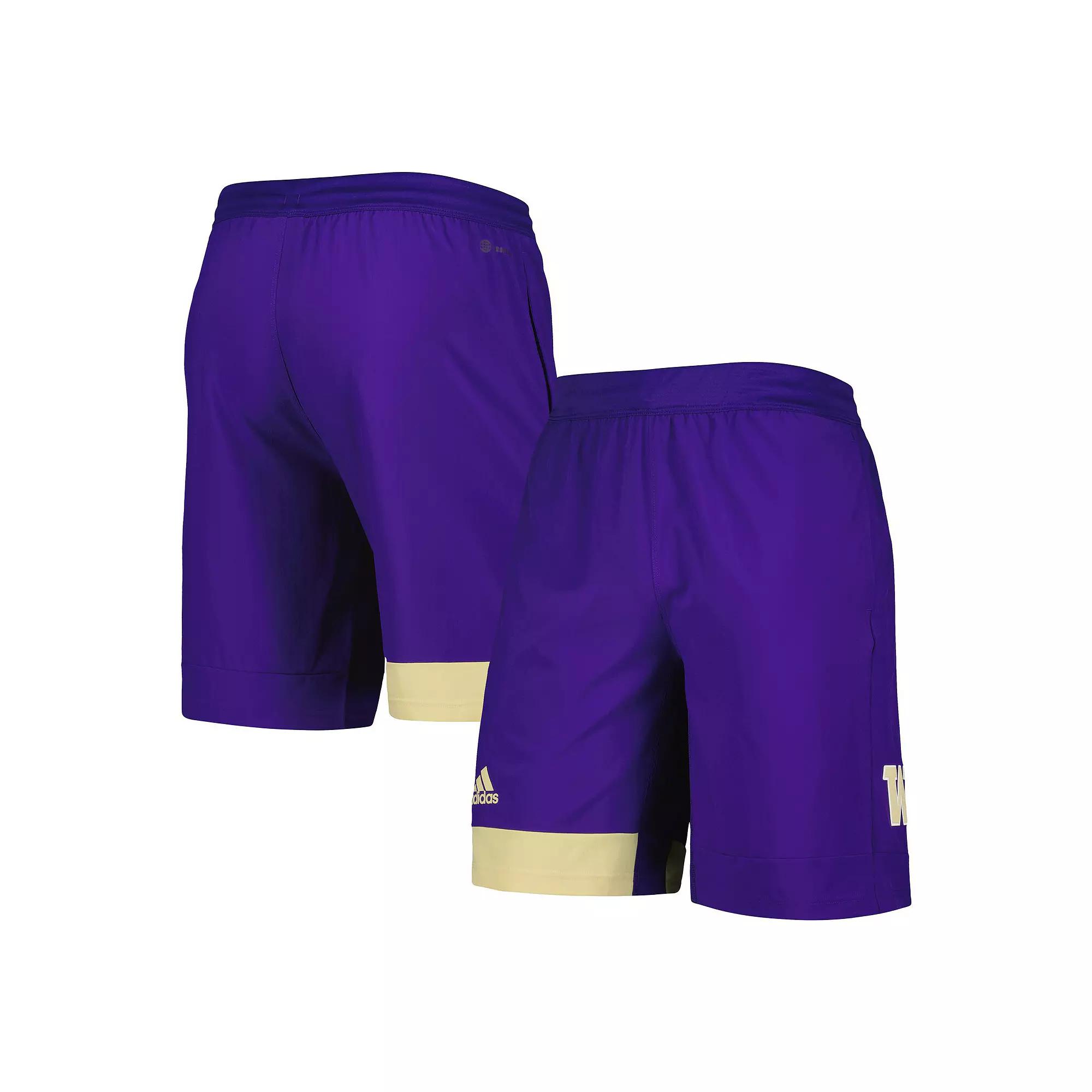 Men's adidas Purple Washington Huskies Training Shorts,  Product Image