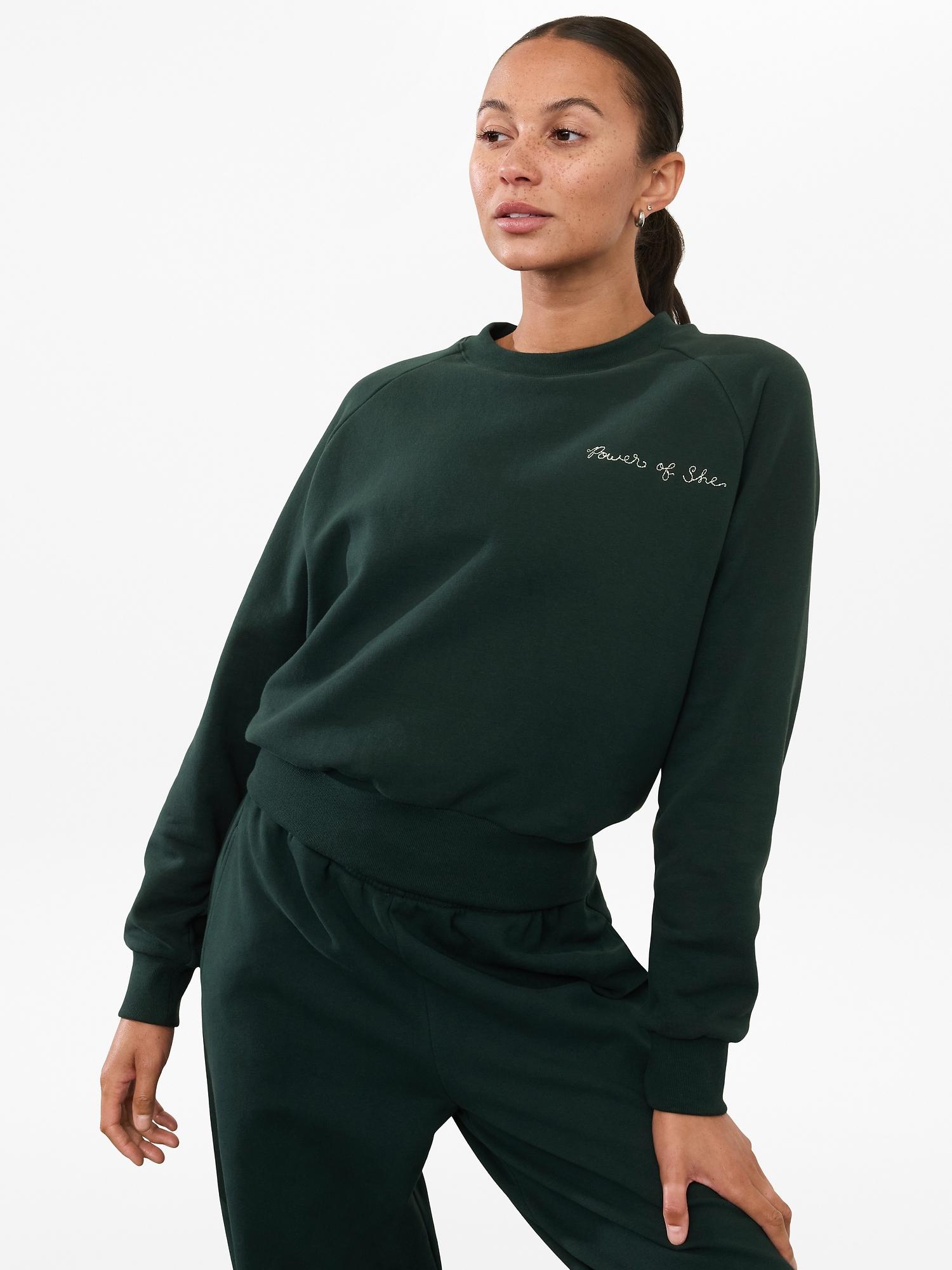 Power of She Embroidered Crew Sweatshirt Product Image