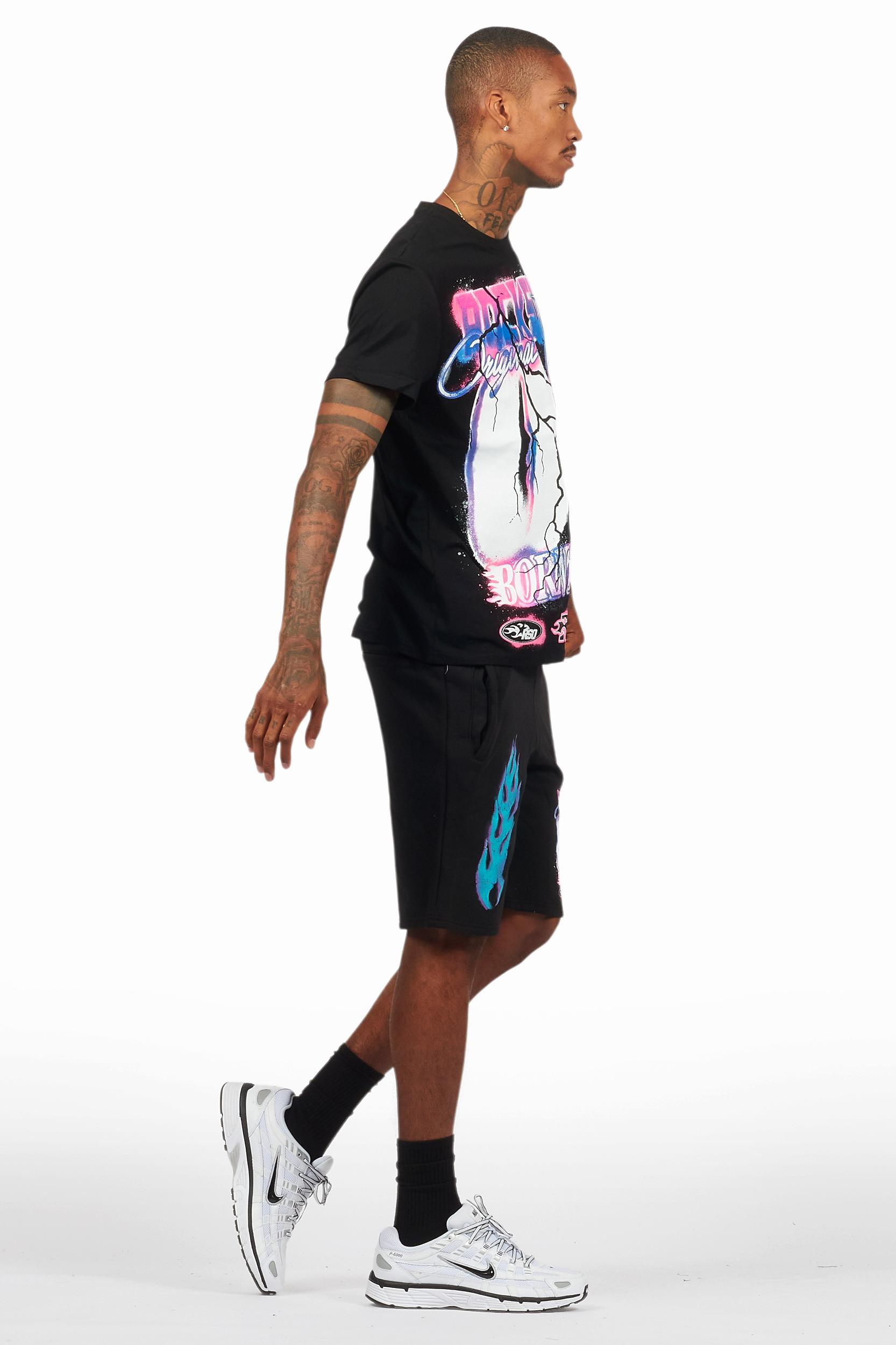 Mambo Black Short Set Male Product Image