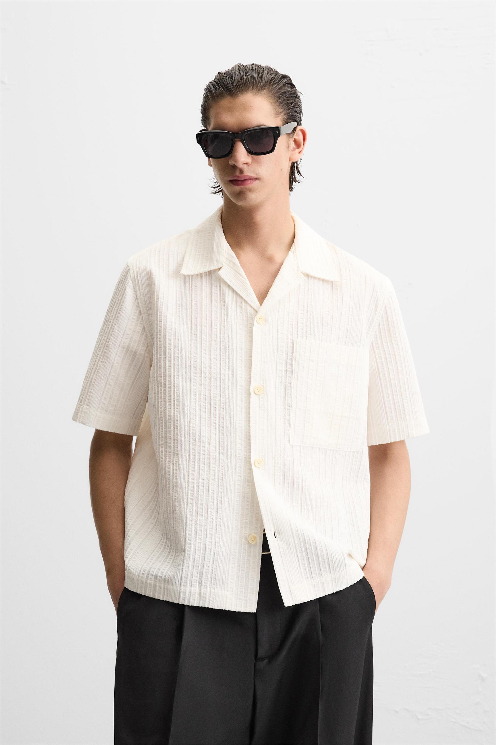 STRIPED JACQUARD SHIRT Product Image