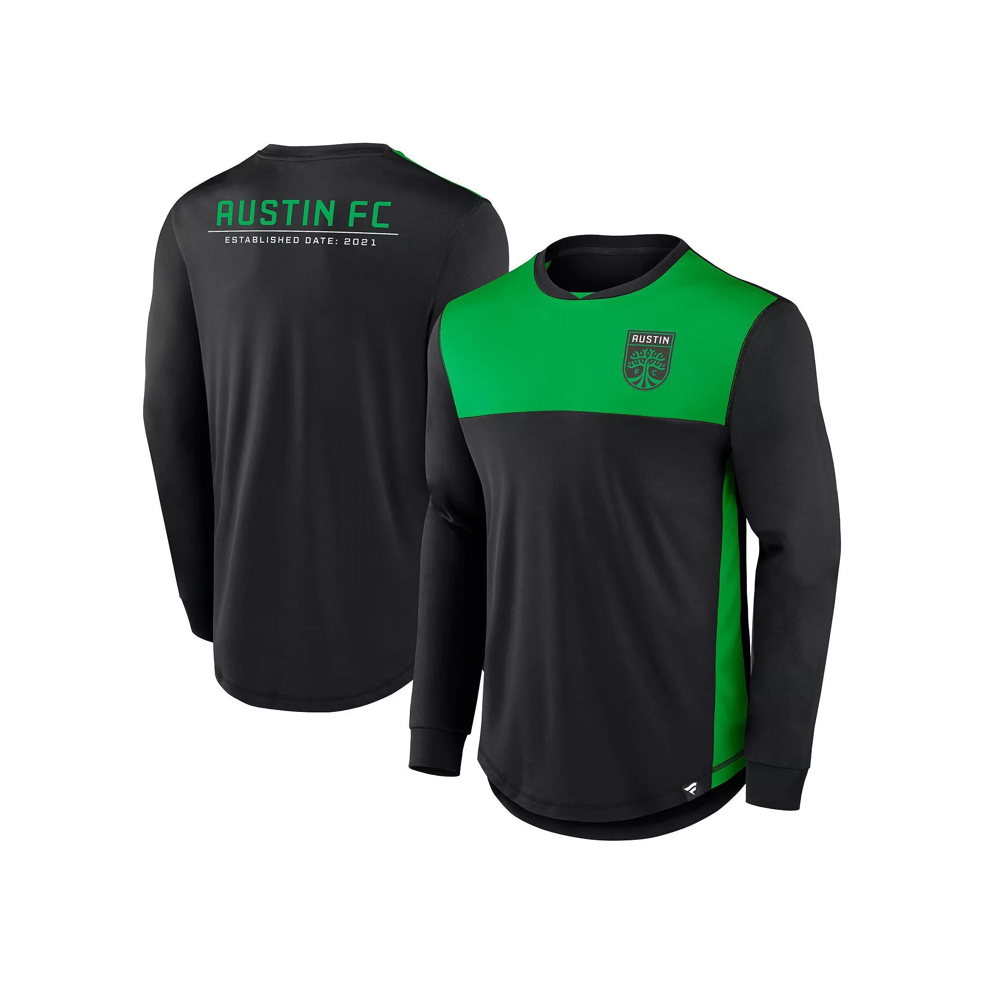 Men's Fanatics Branded Black Austin FC Mid Goal Long Sleeve T-Shirt, Size: 3XL, Afc Black Product Image