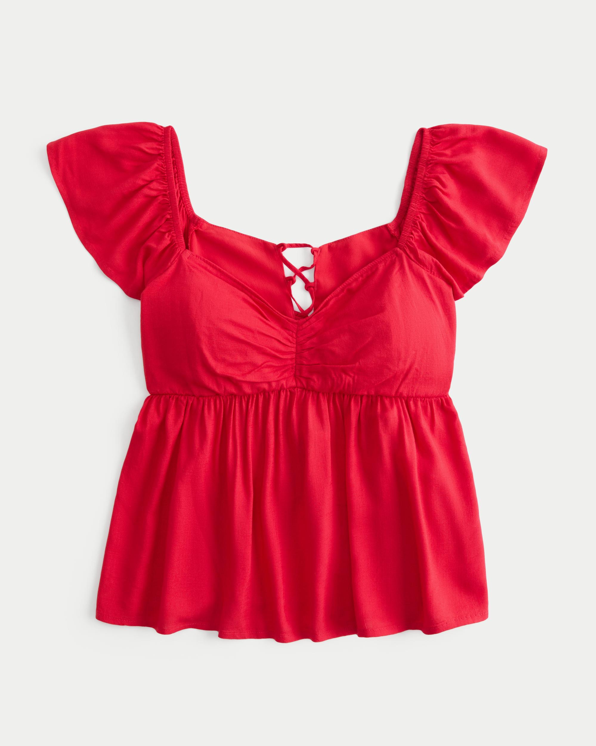 Easy Flutter Sleeve Babydoll Top Product Image