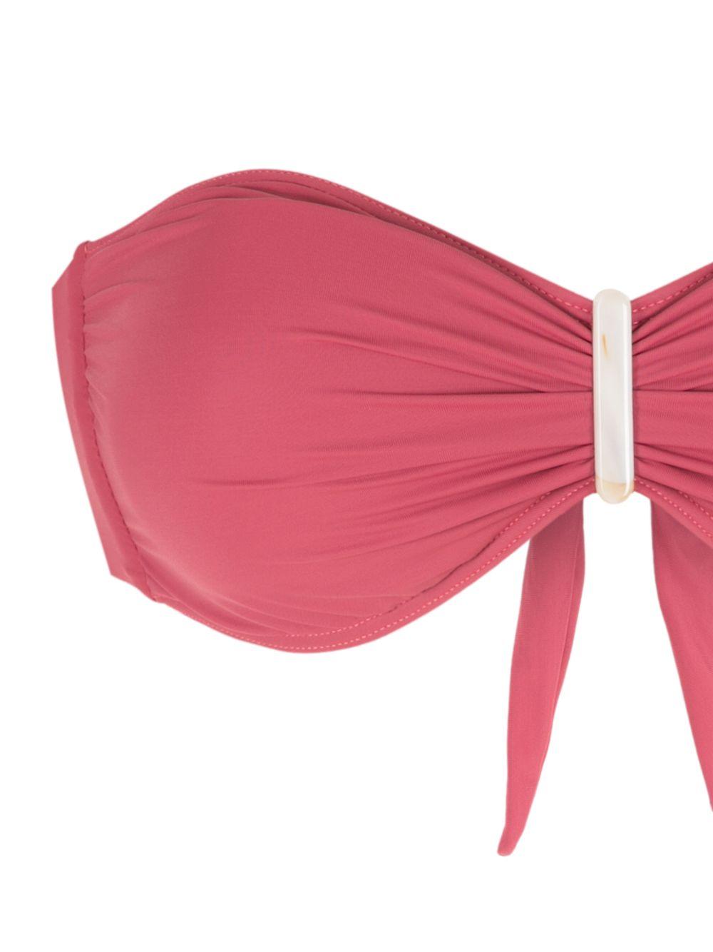 embroidered-detail bandeau set bikini Product Image