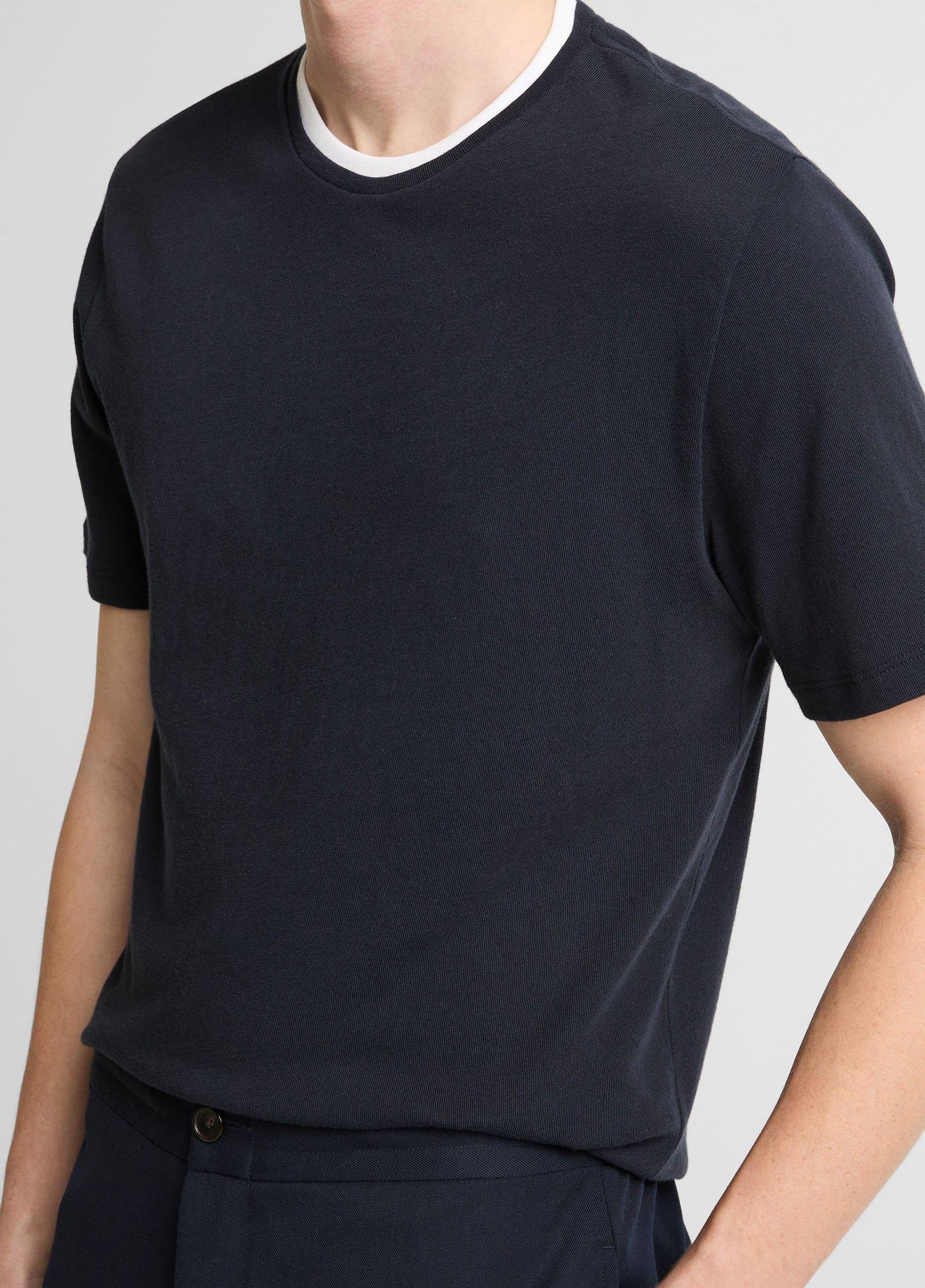 Cotton Double-Collar T-Shirt Product Image