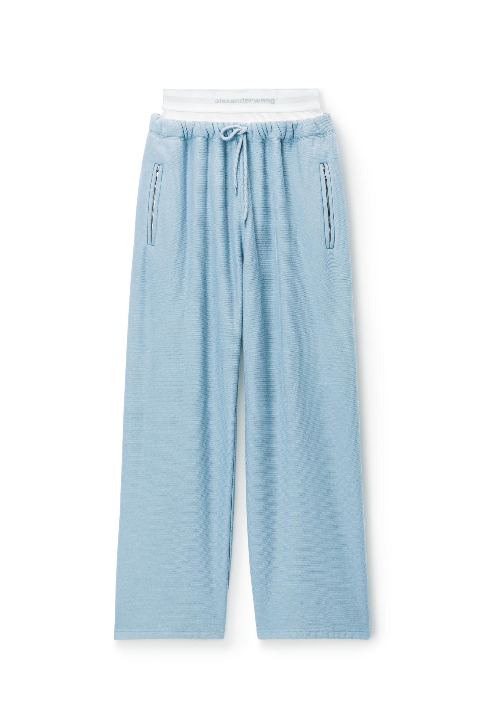 Light Blue Pre-styled Sweatpants Product Image