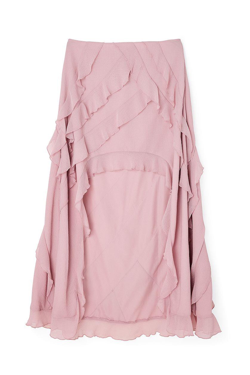 Chiffon Frill Detail Maxi Skirt Product Image