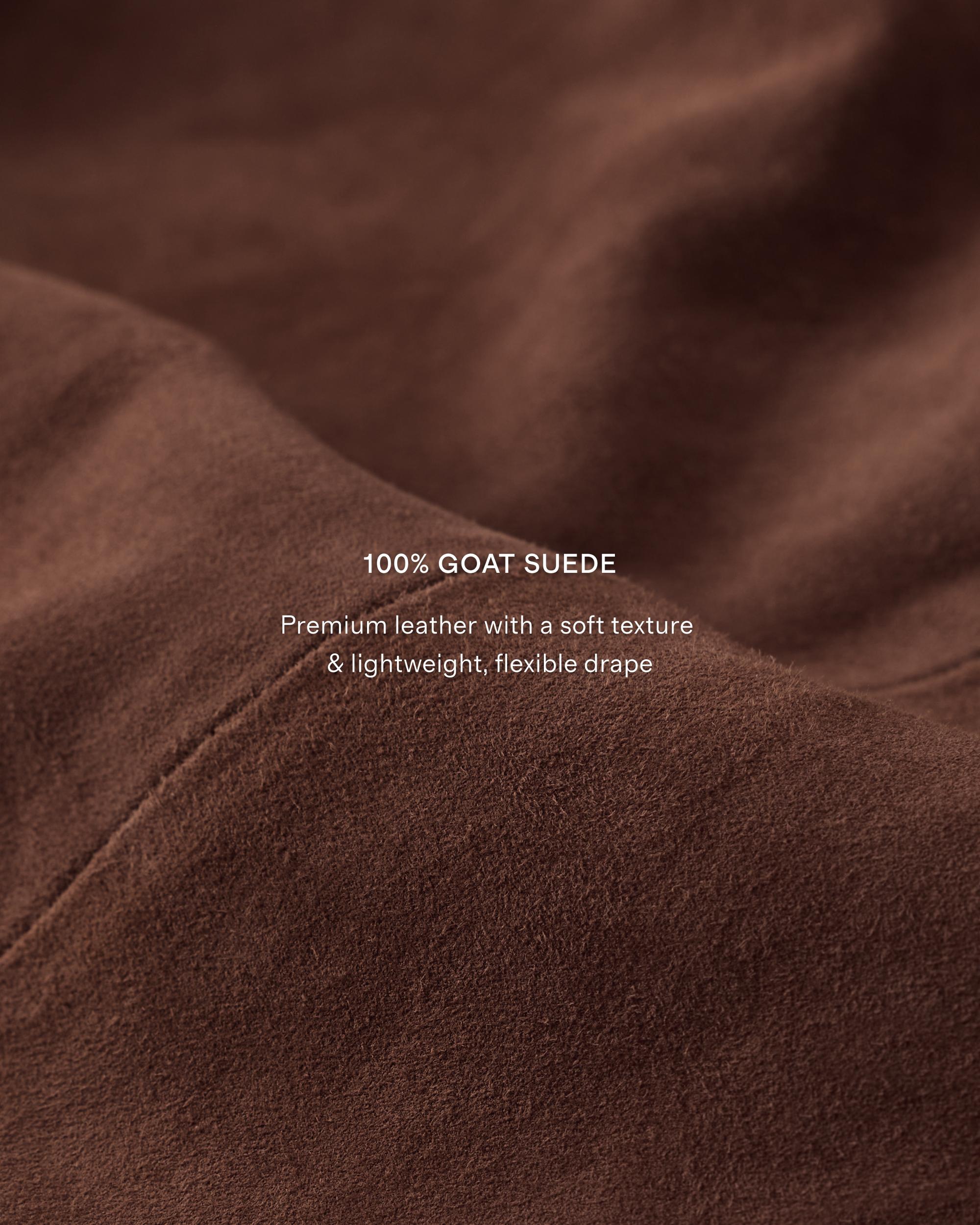 Quince | Women's 100% Suede Biker Jacket Leather Product Image