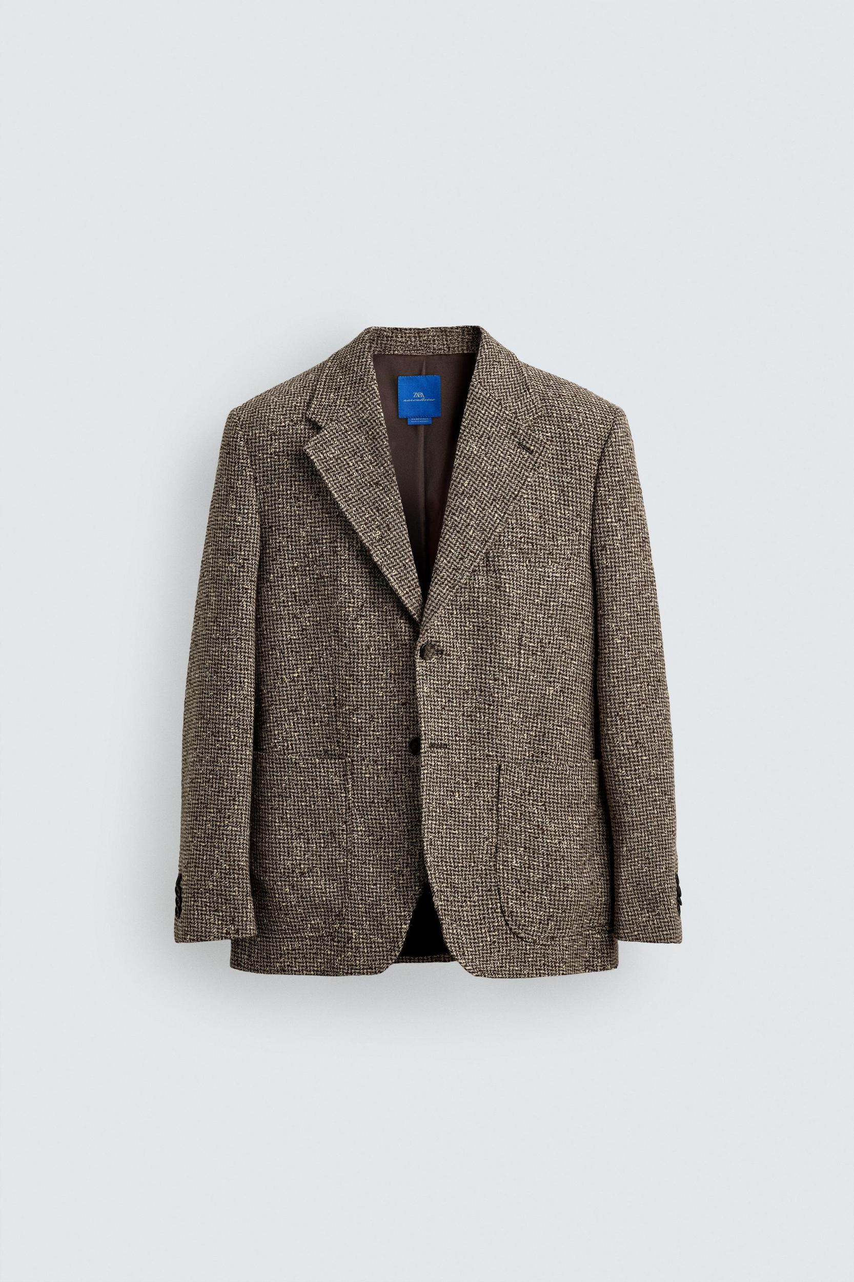 WOOL-COTTON TEXTURED BLAZER AARON LEVINE X ZARA Product Image