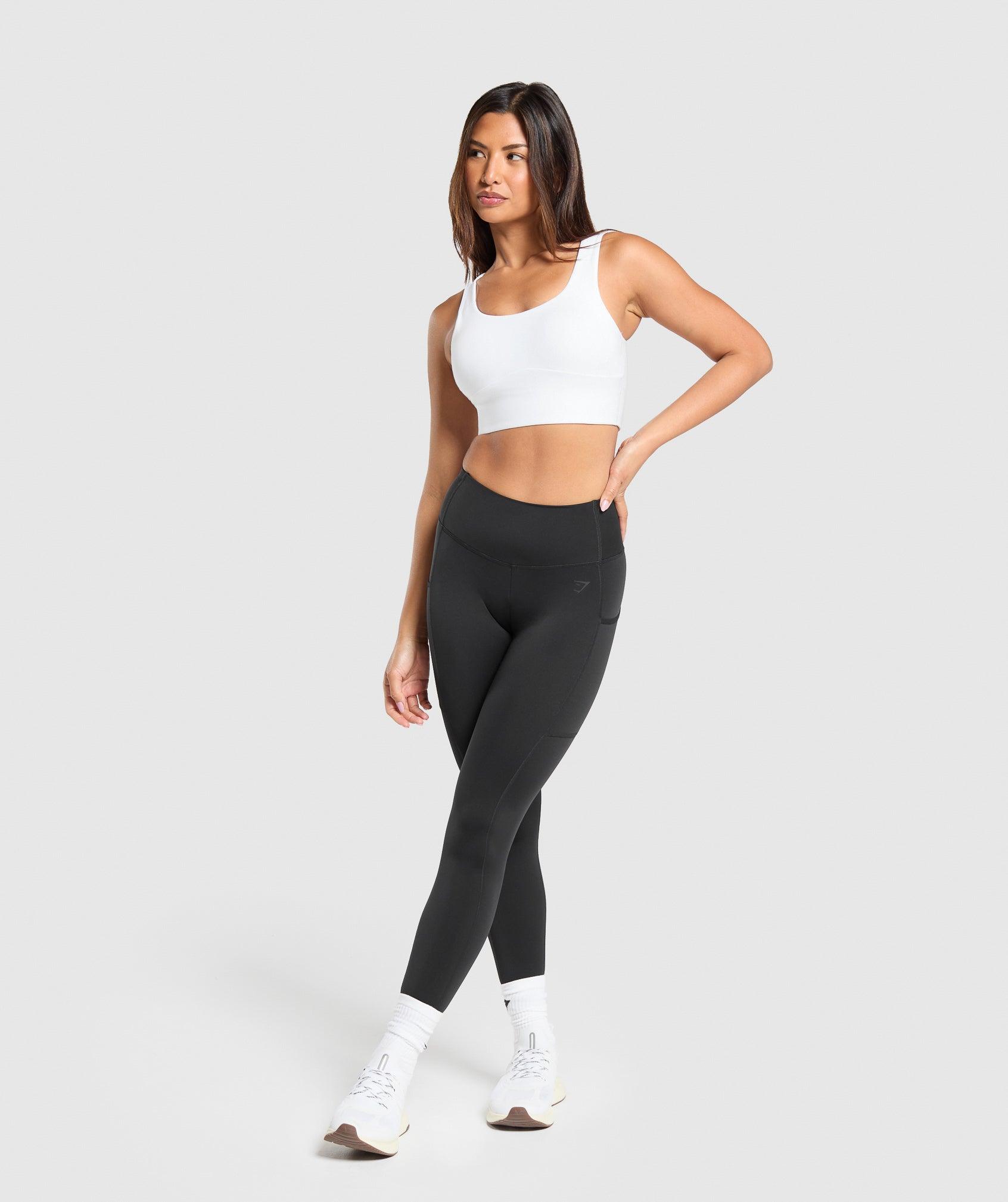 Gymshark Longline Sports Bra - White Female Product Image