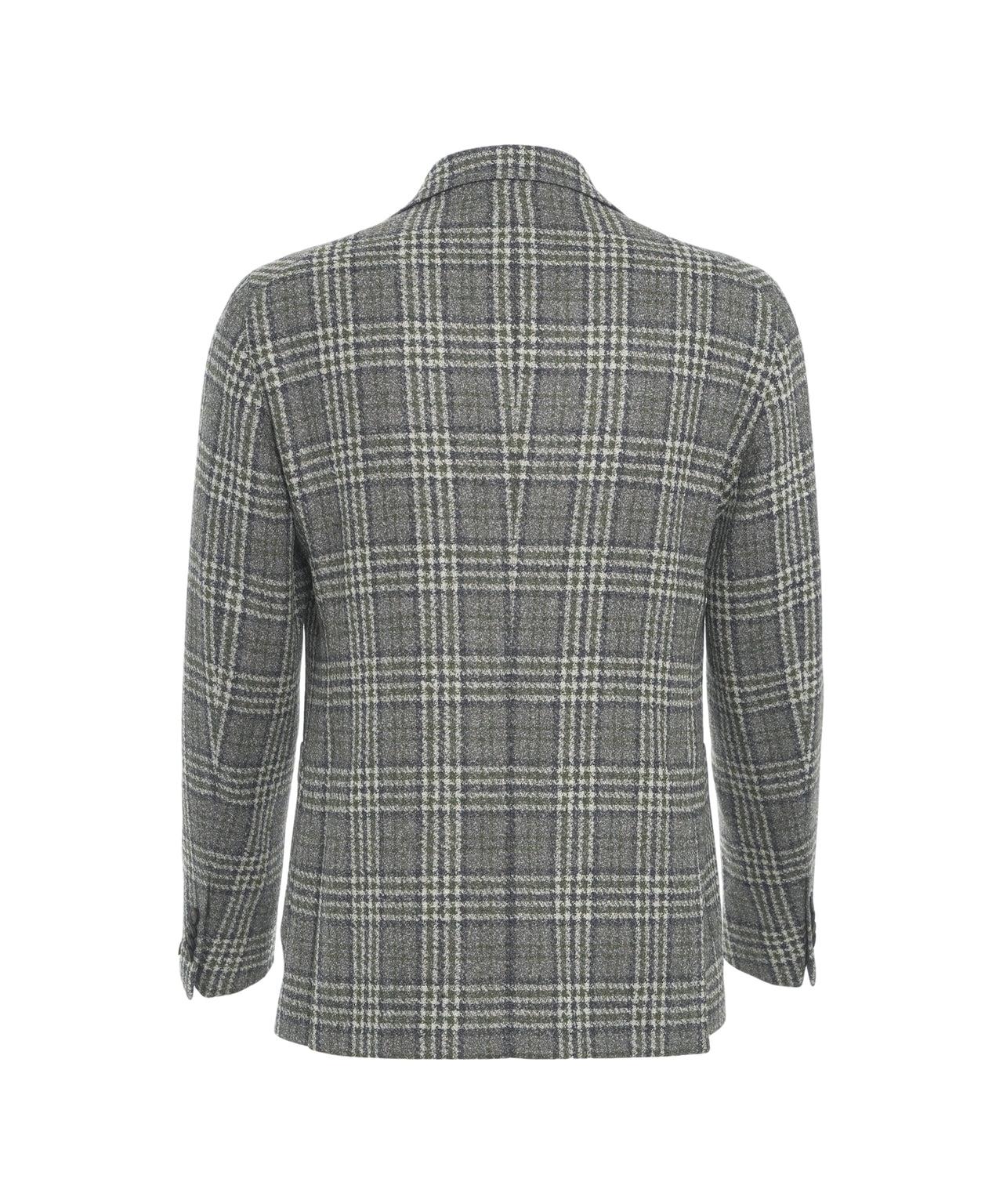 Single-breasted glen check blazer Product Image