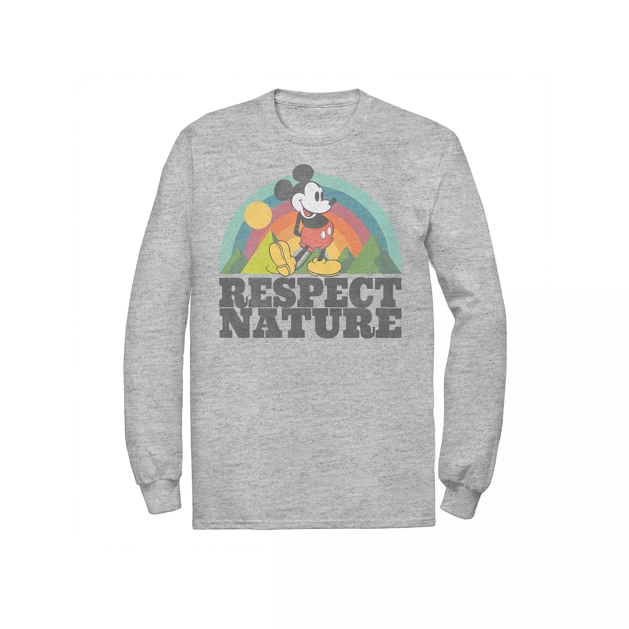 Big & Tall Disney Mickey Mouse "Respect Nature" Rainbow Graphic Tee, Men's,  Product Image