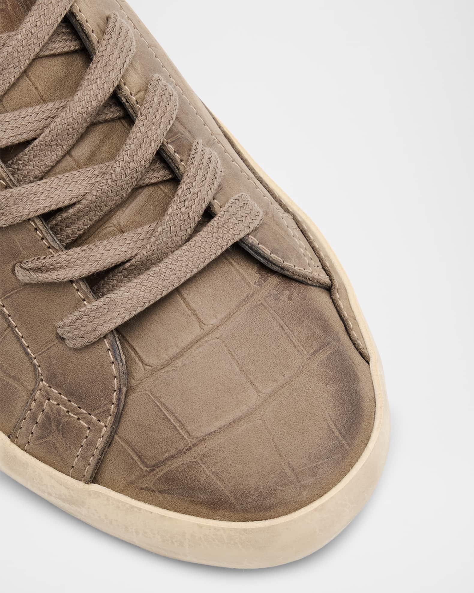 Men's Super-Star Croc-Printed Nubuck Leather Sneakers, Exclusive Product Image