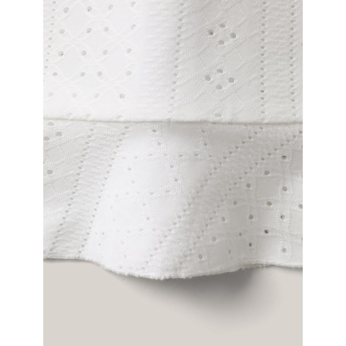 Plus Size Textured Knit Overlap Hem Tank Top Women Originalwhite Leisure Overlapping Round Neck Casual Tank Tops Camis BloomChic 14-16/1X Product Image