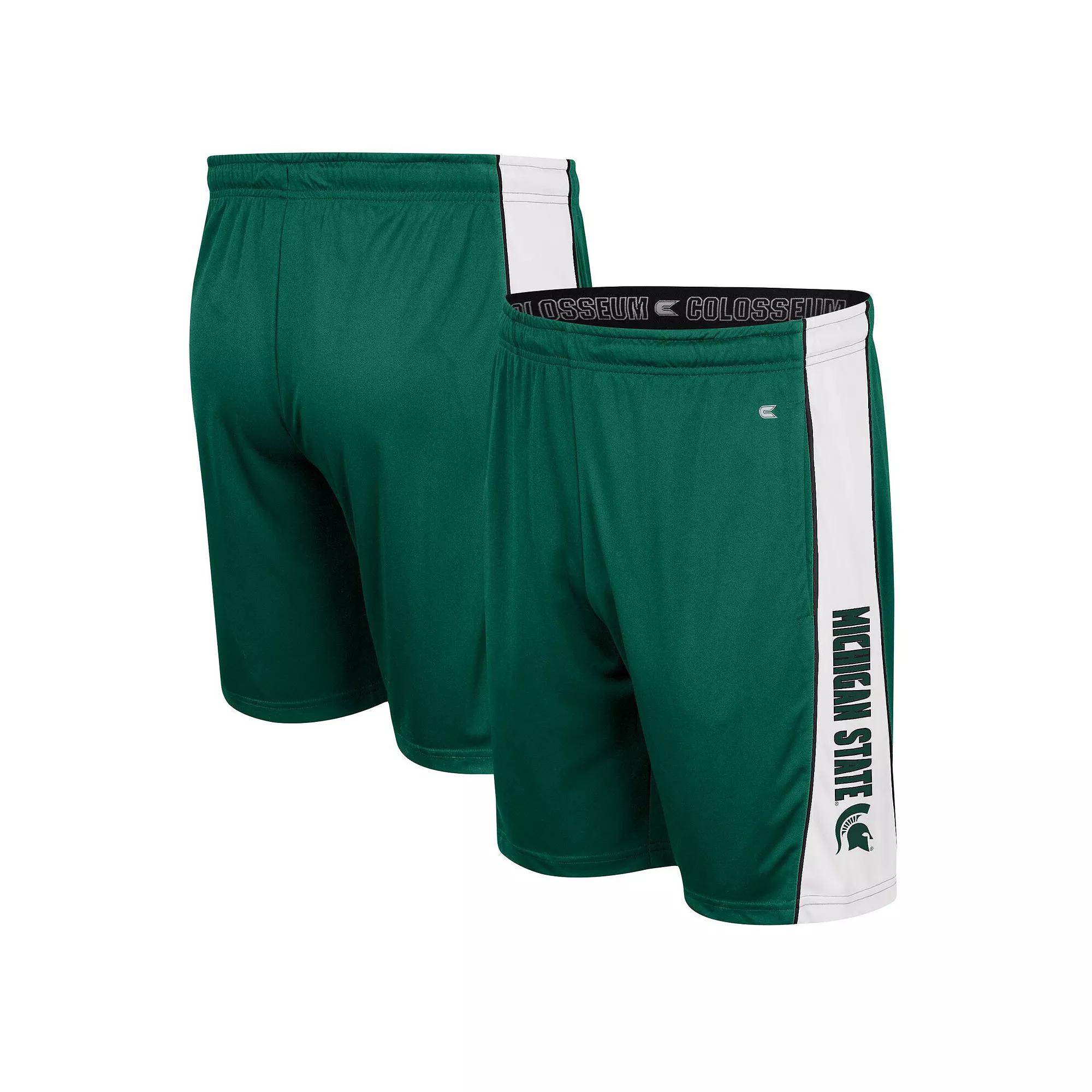 Men's Colosseum Green Michigan State Spartans Panel Shorts,  Product Image