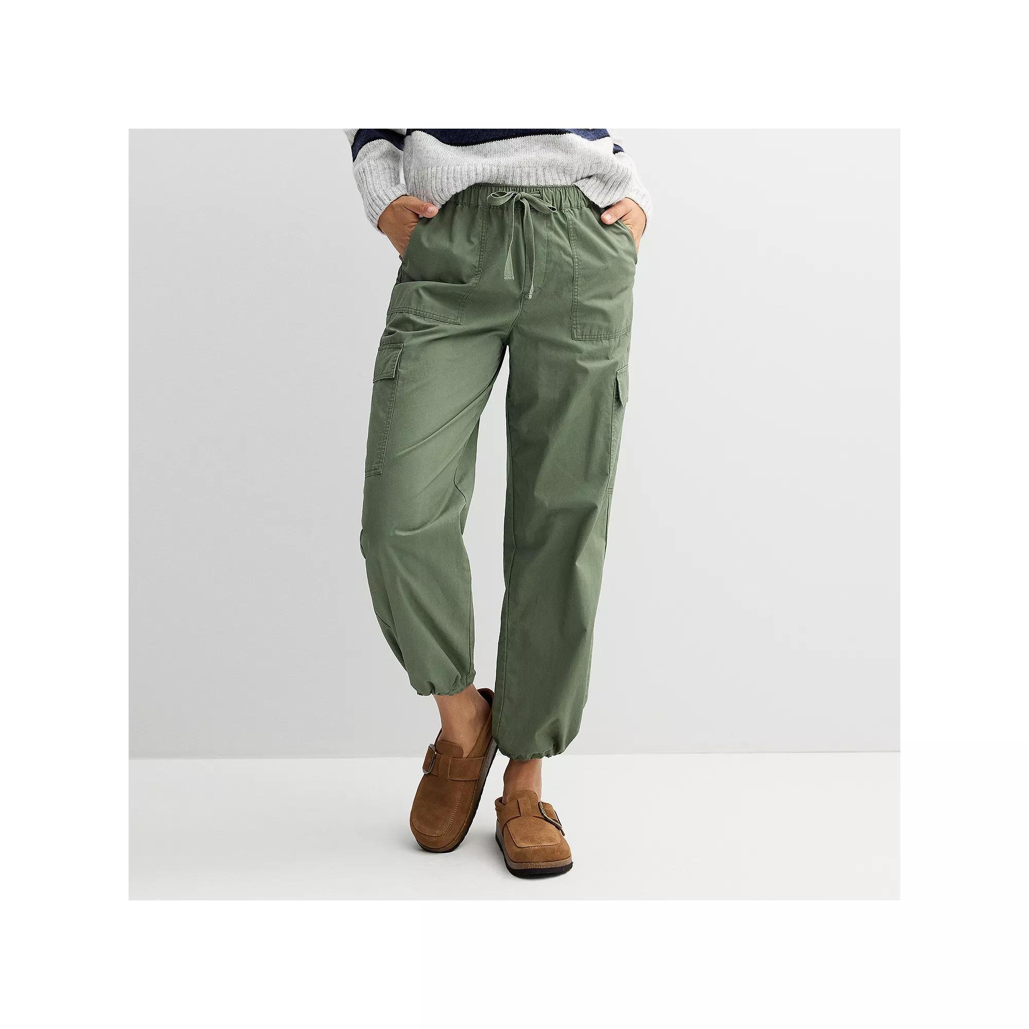 Women's Sonoma Goods For Life® Parachute Pants, Size: Small, Manolo Green Product Image