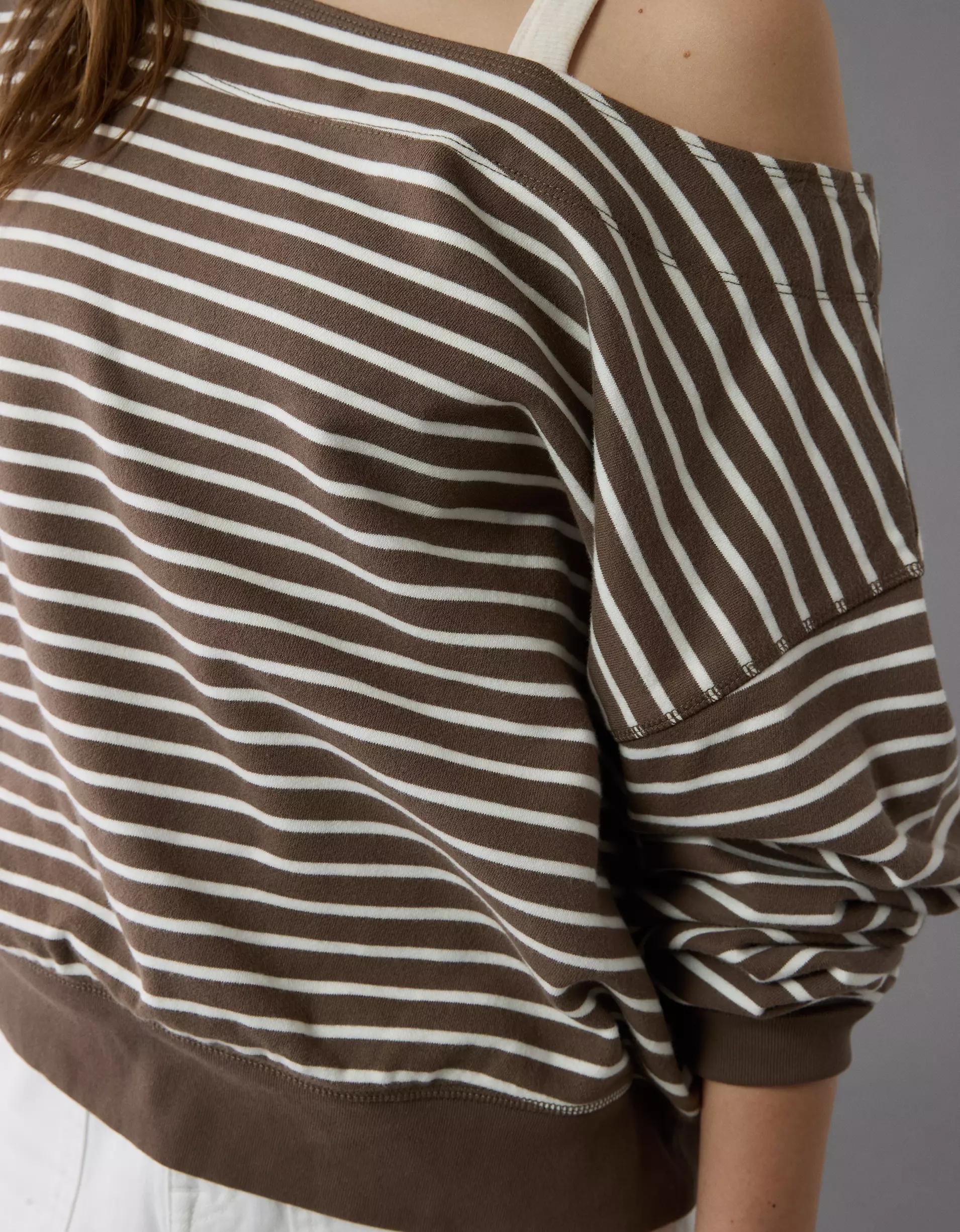 AE Off The Shoulder Sweatshirt Product Image