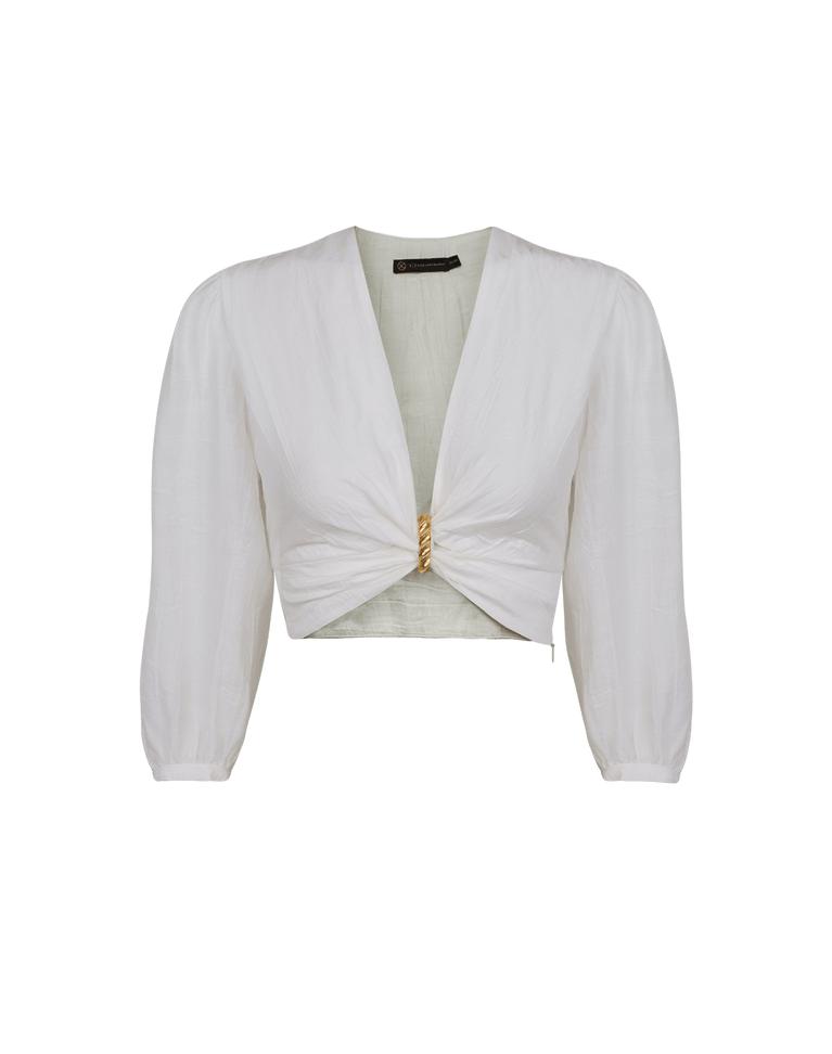 Lizzy Long Sleeve Blouse - Off White Product Image
